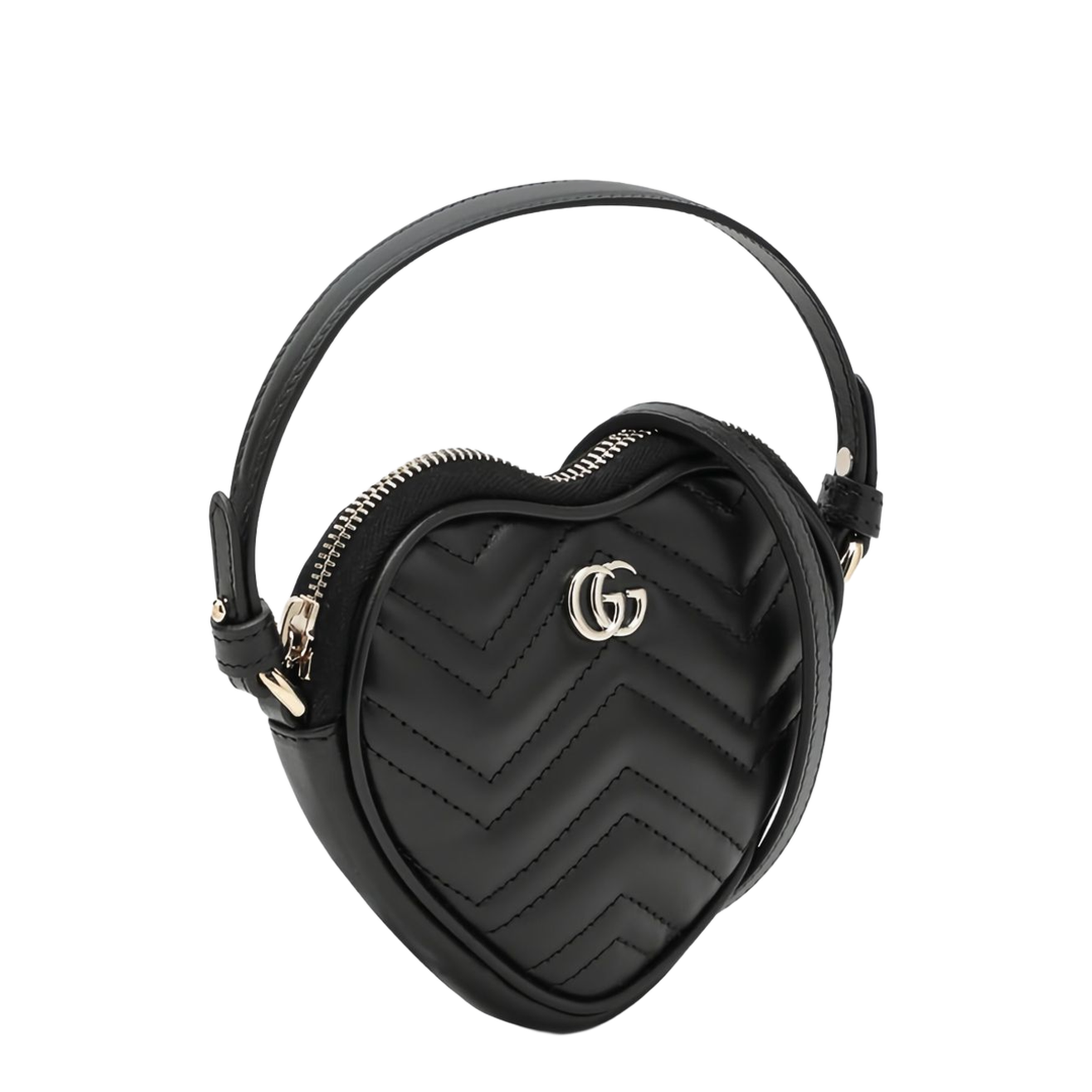 GG Marmont Mini Leather Handbag - Black