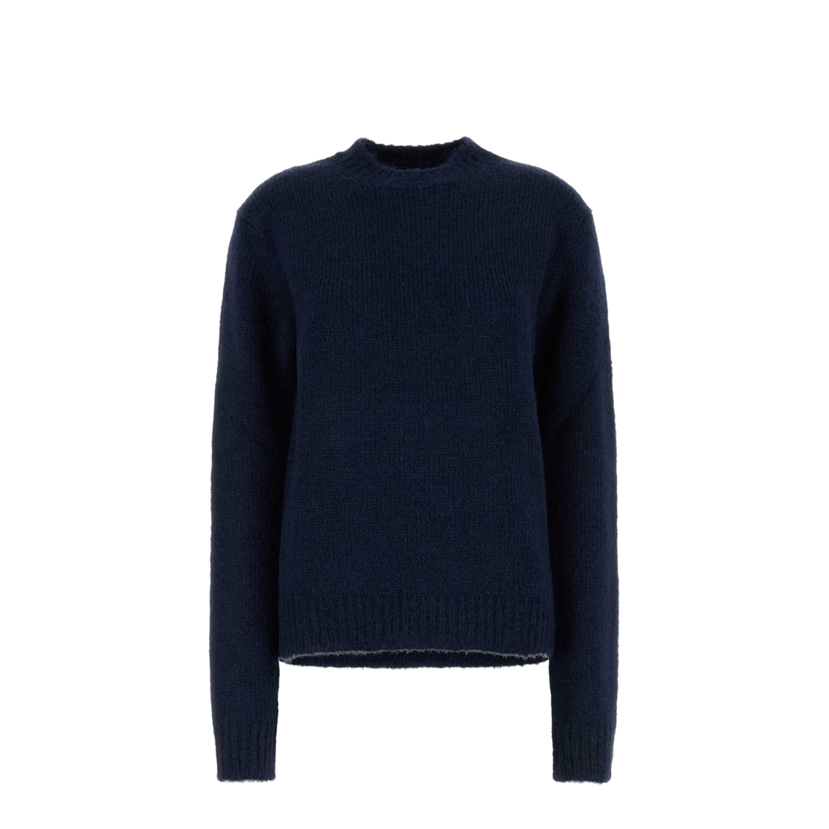 Navy Blue Alpaca Blend Oversize Sweater