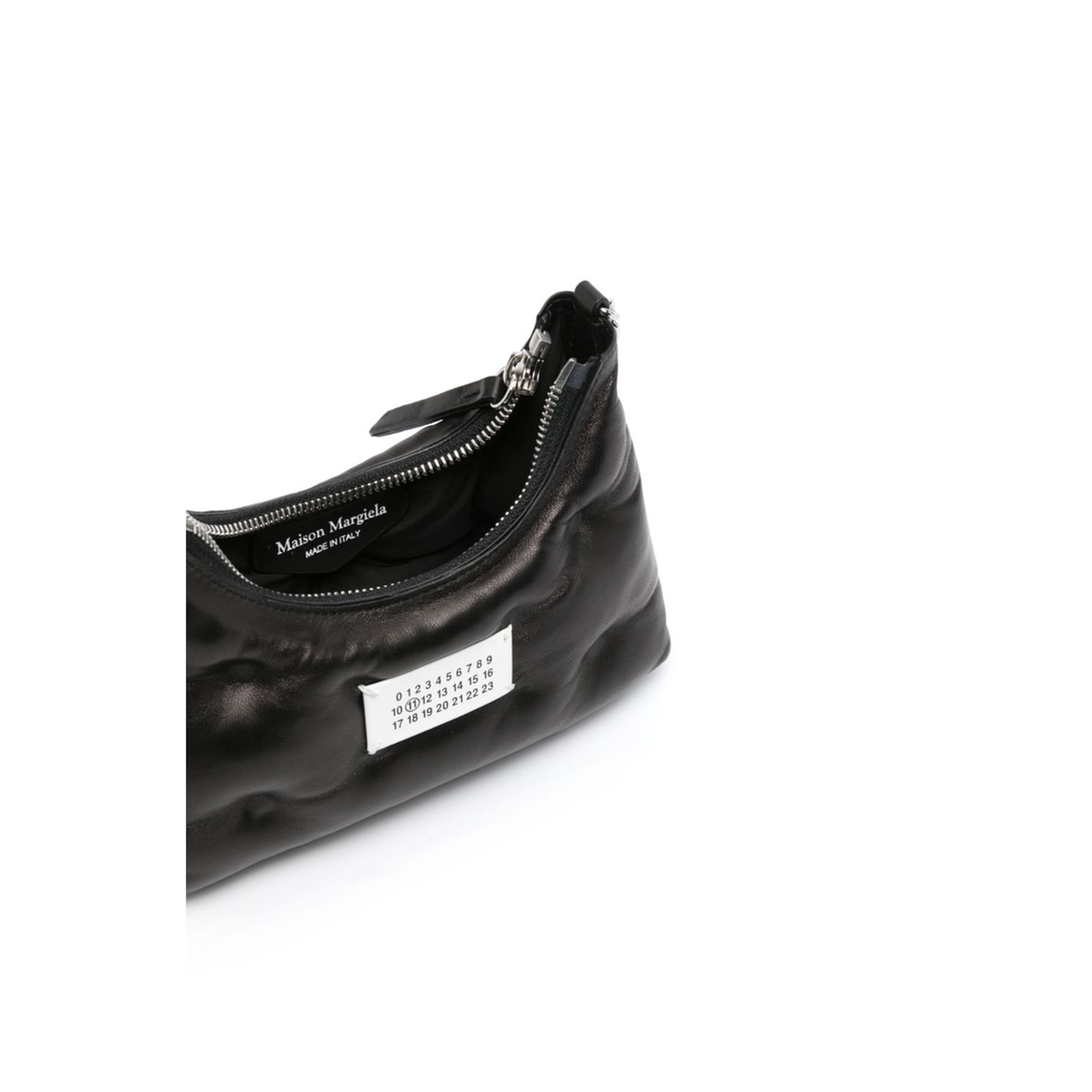 Glam Slam Micro Nappa Leather Hobo Bag - Noir