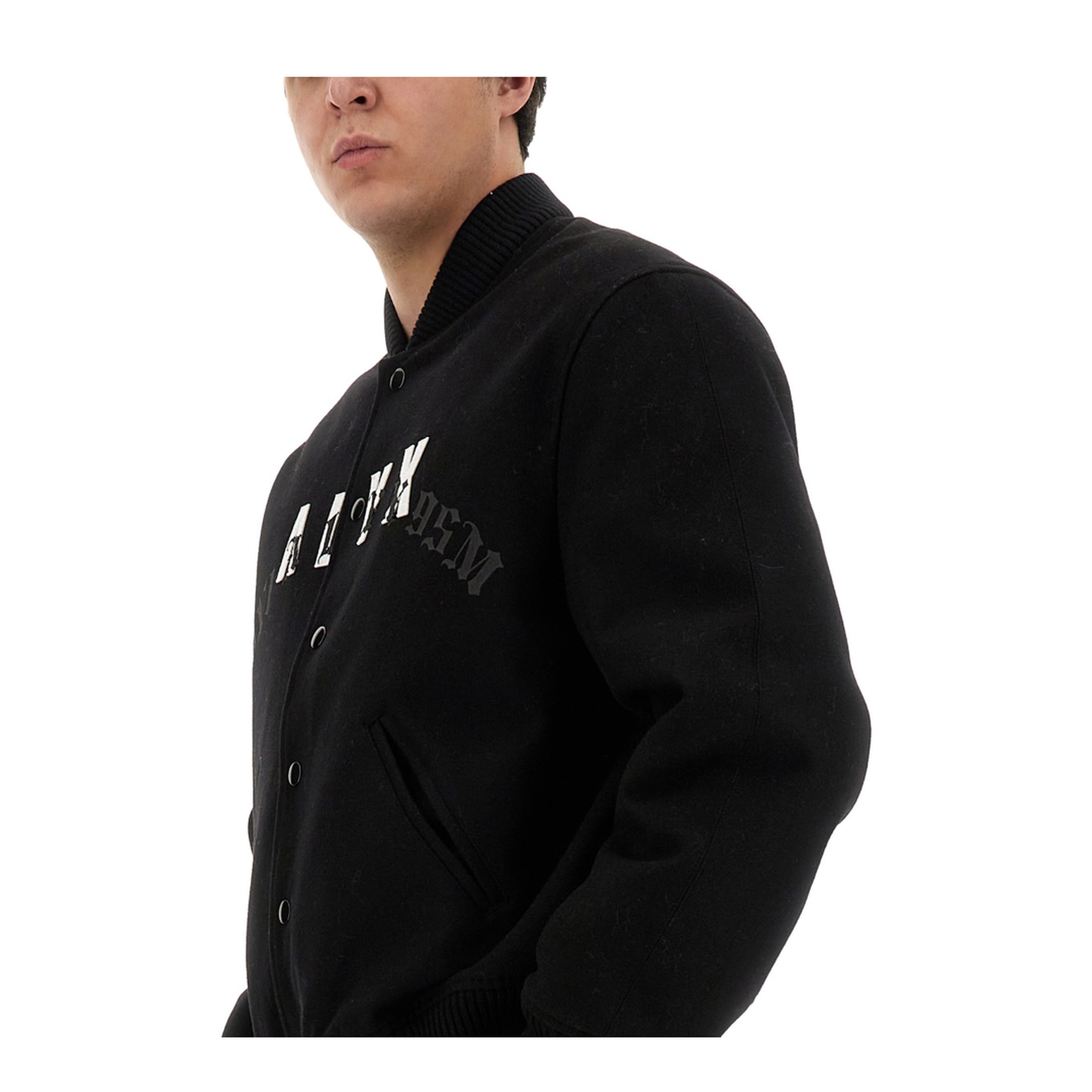 MAYFEYR - 1017 ALYX 9SM - Bomber Jacket With Logo - AAMOU0382FA01BLACK