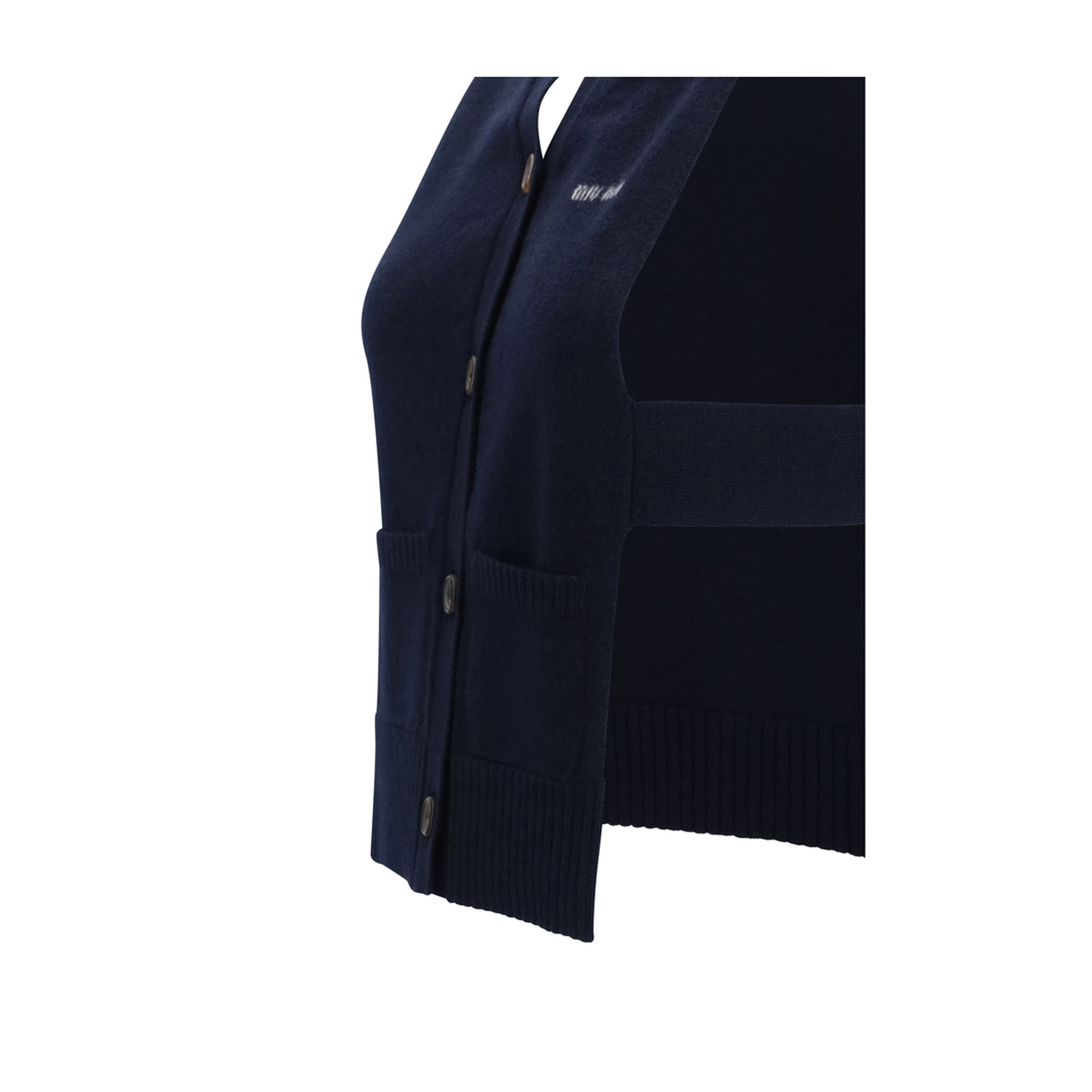 MAYFEYR - Miu Miu - Cashmere Cardigan Vest - MMV380SOOO19RL
