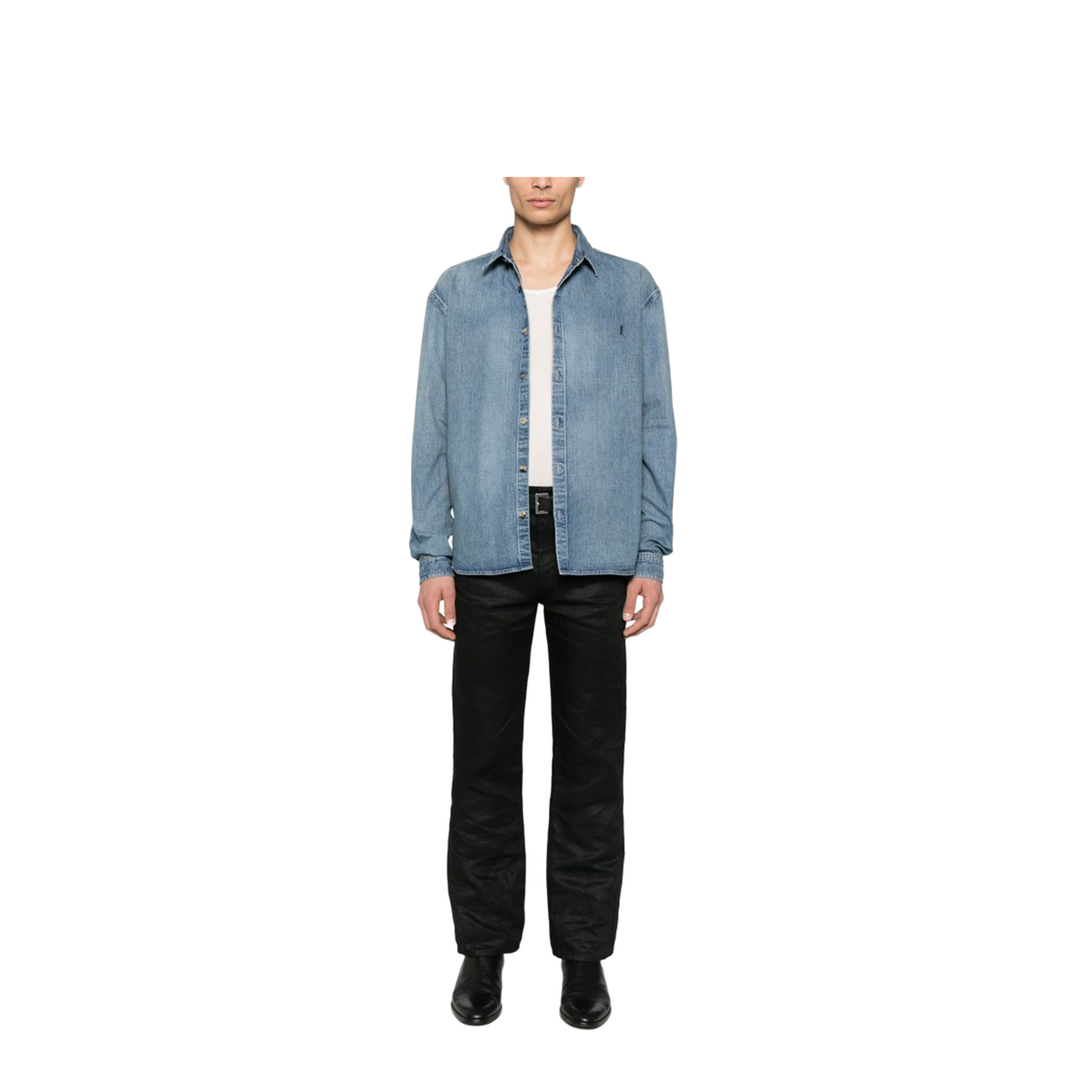 Cassandra Shirt in Day Blue Denim