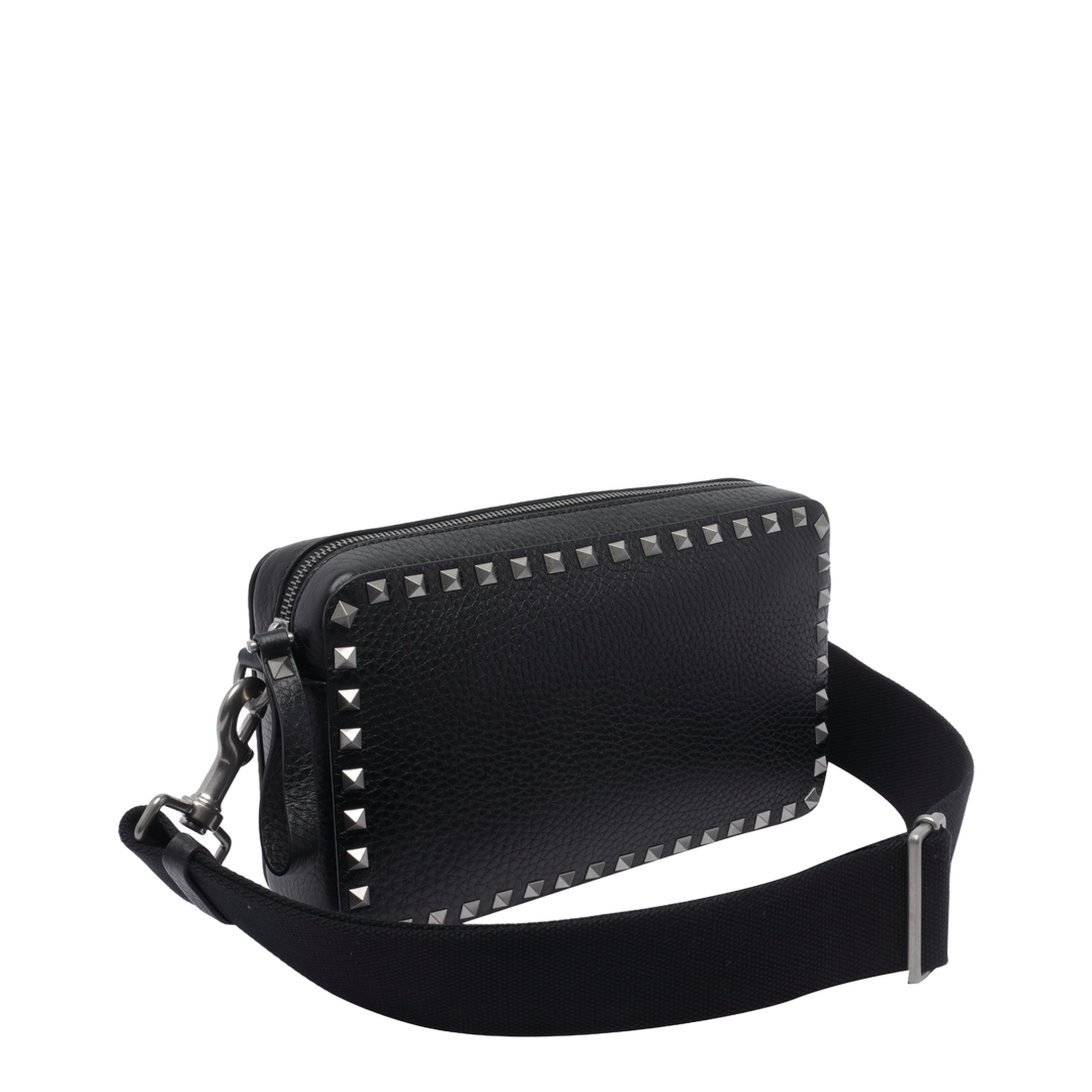 Rockstud Crossbody Bag - Black