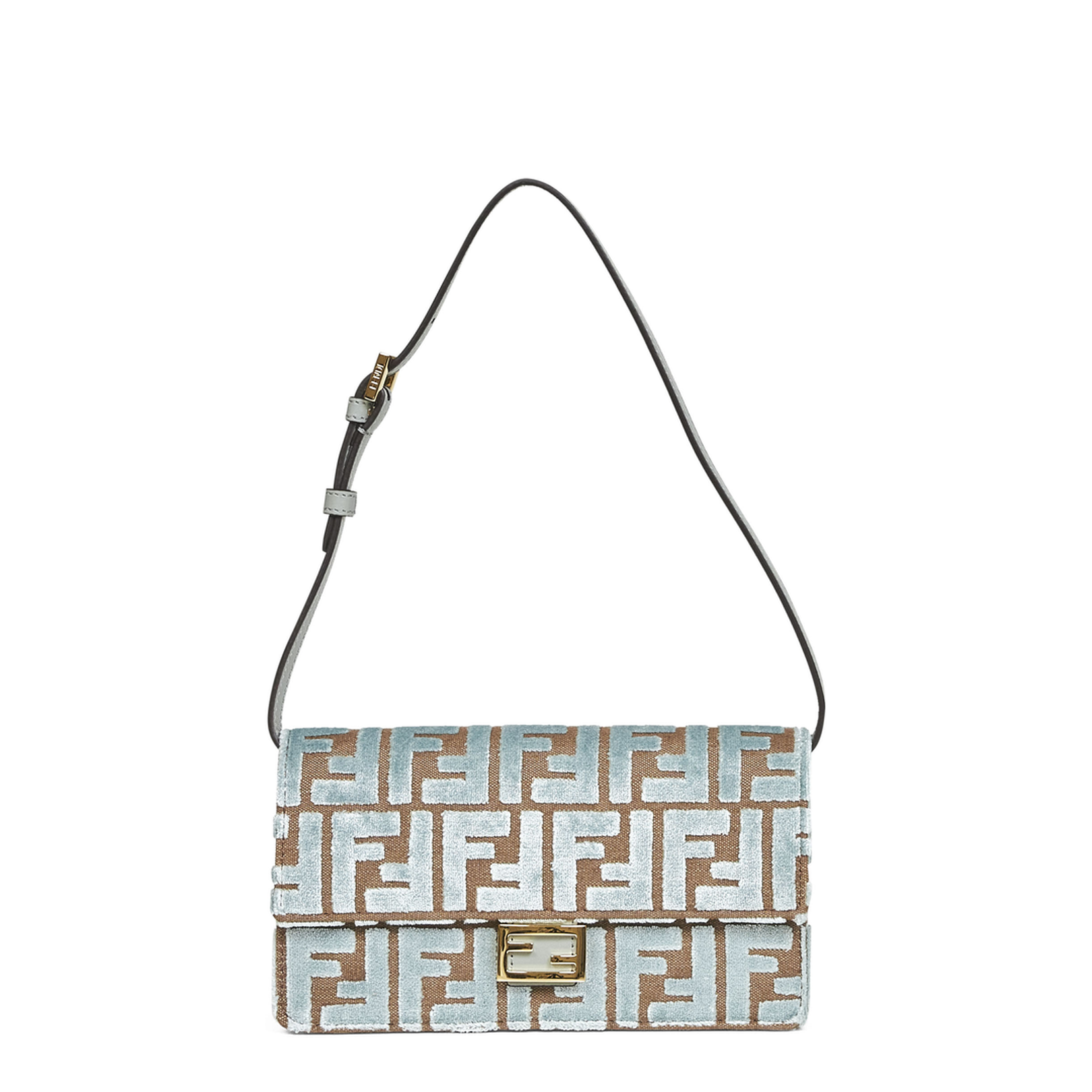 Wallet On Chain Baguette Fabric Green