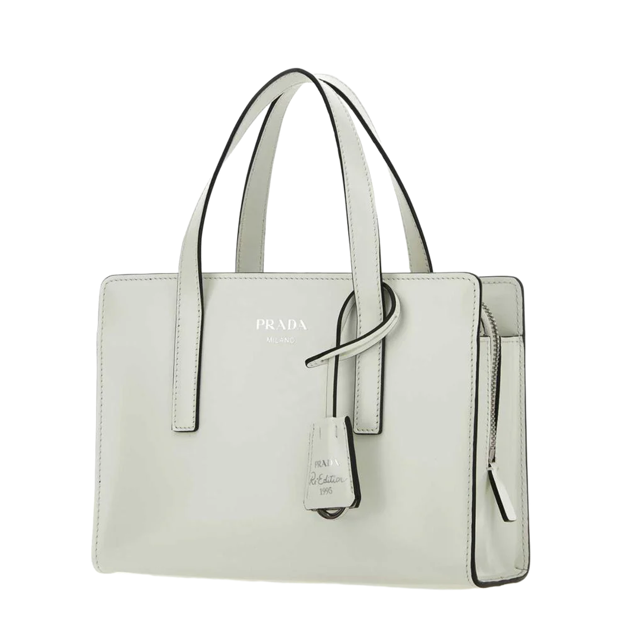 Logo Detailed Top Handle Tote Bag