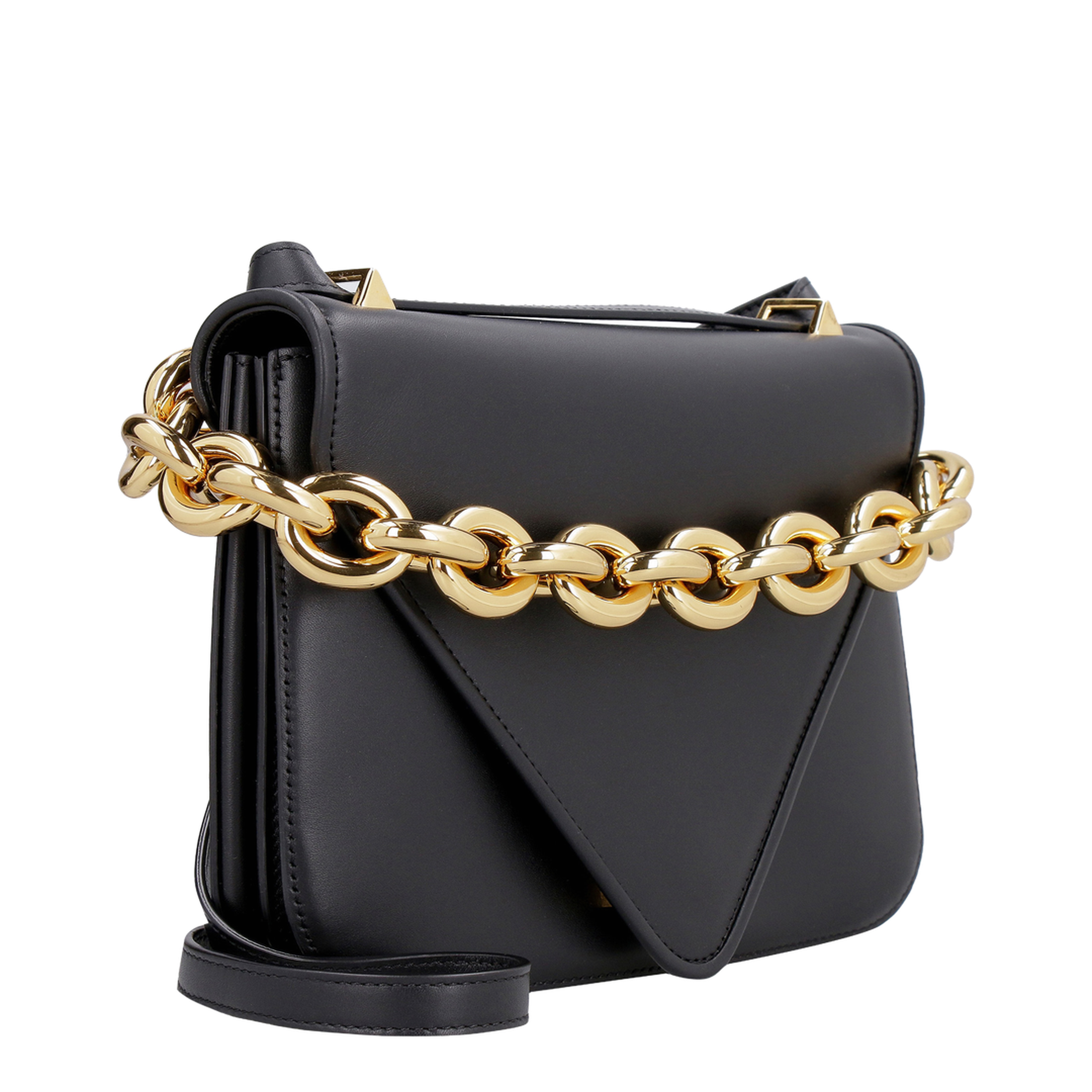 Mount Leather Shoulder Bags - Black