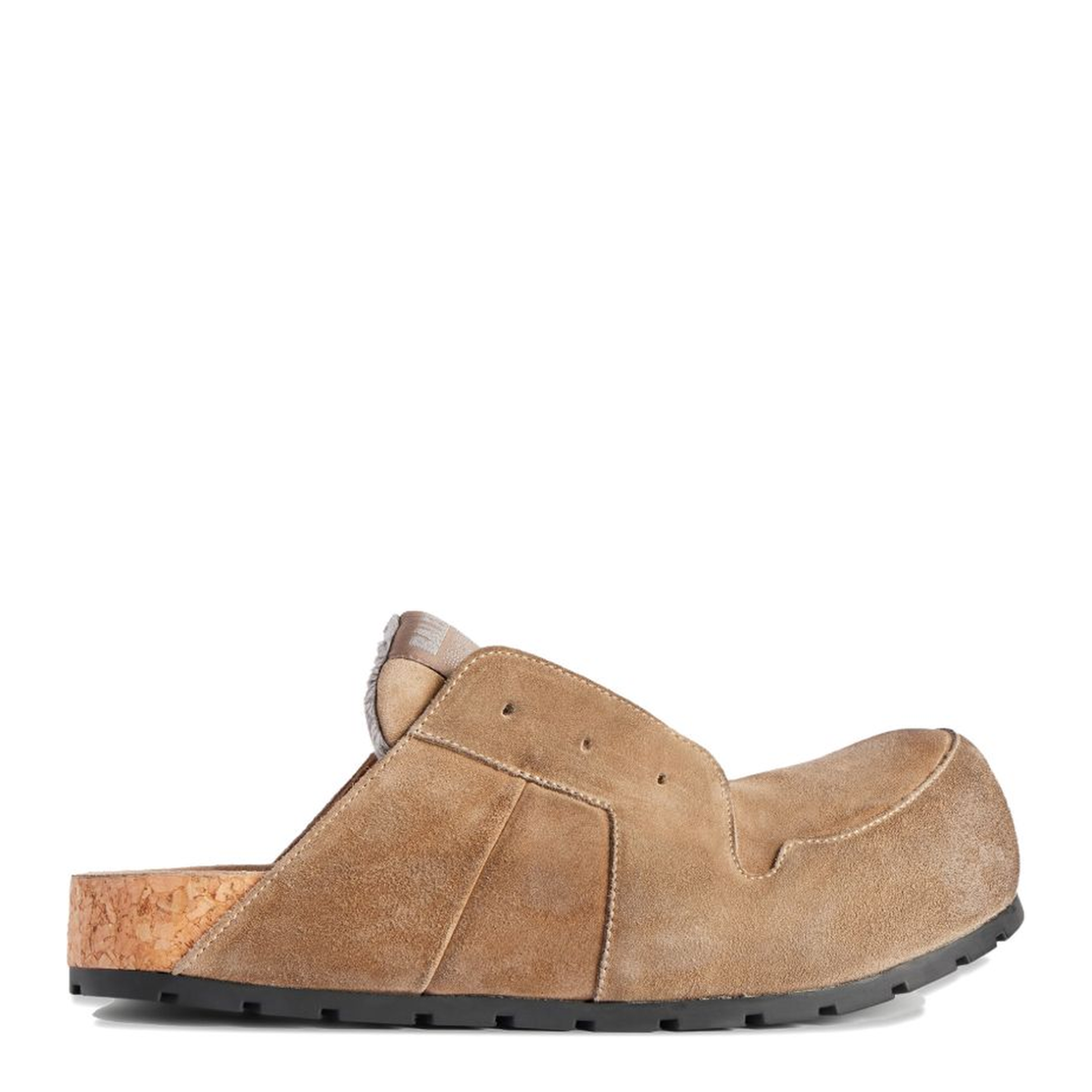 Dumbo Sabot in Distressed Suede Calfskin