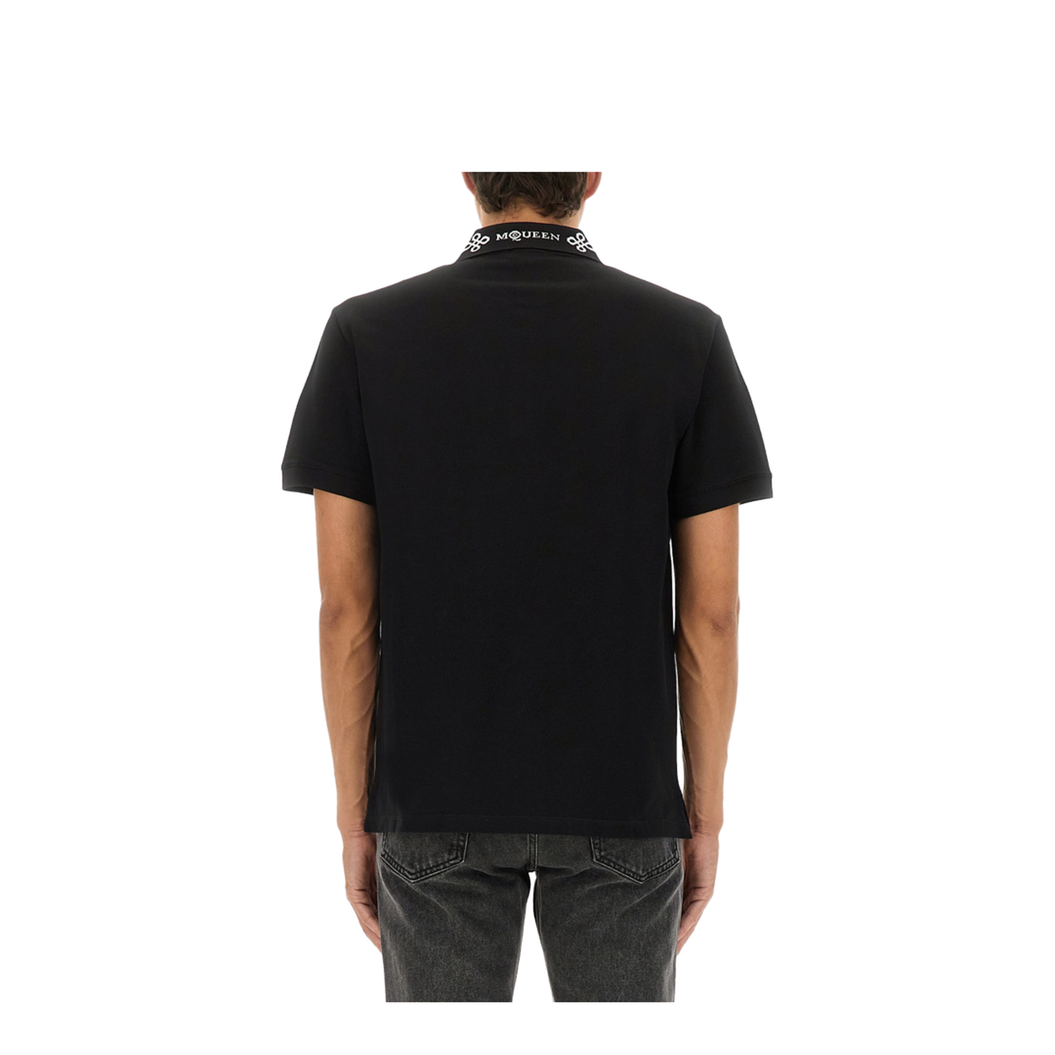 Polo Shirt with Logo on the Collar