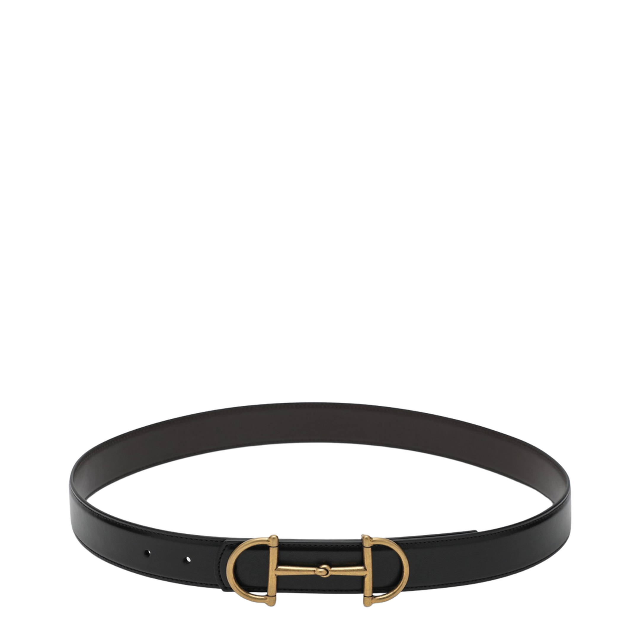 Reversible Leather Belt with Horsebit