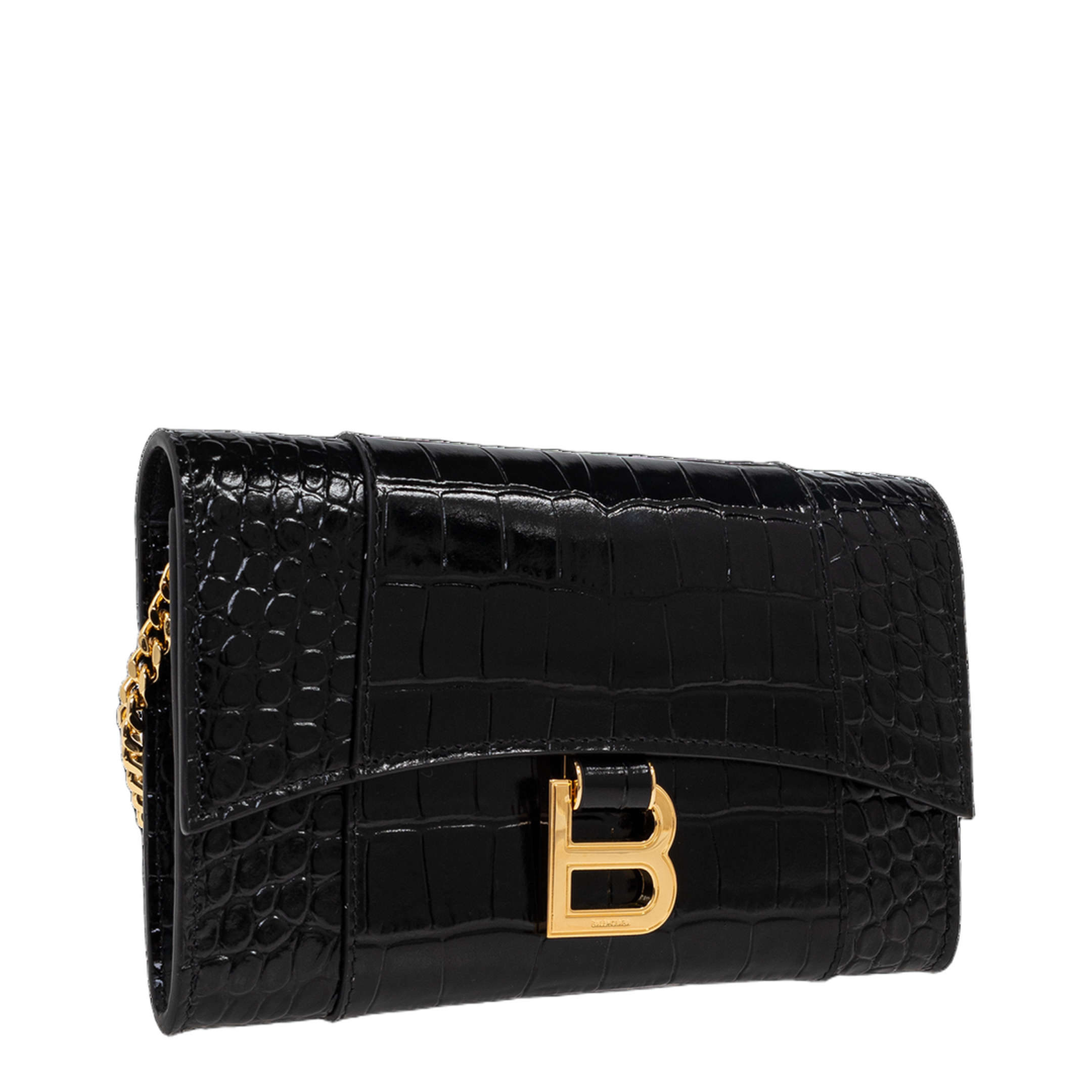 Hourglass Wallet On Chain in Black