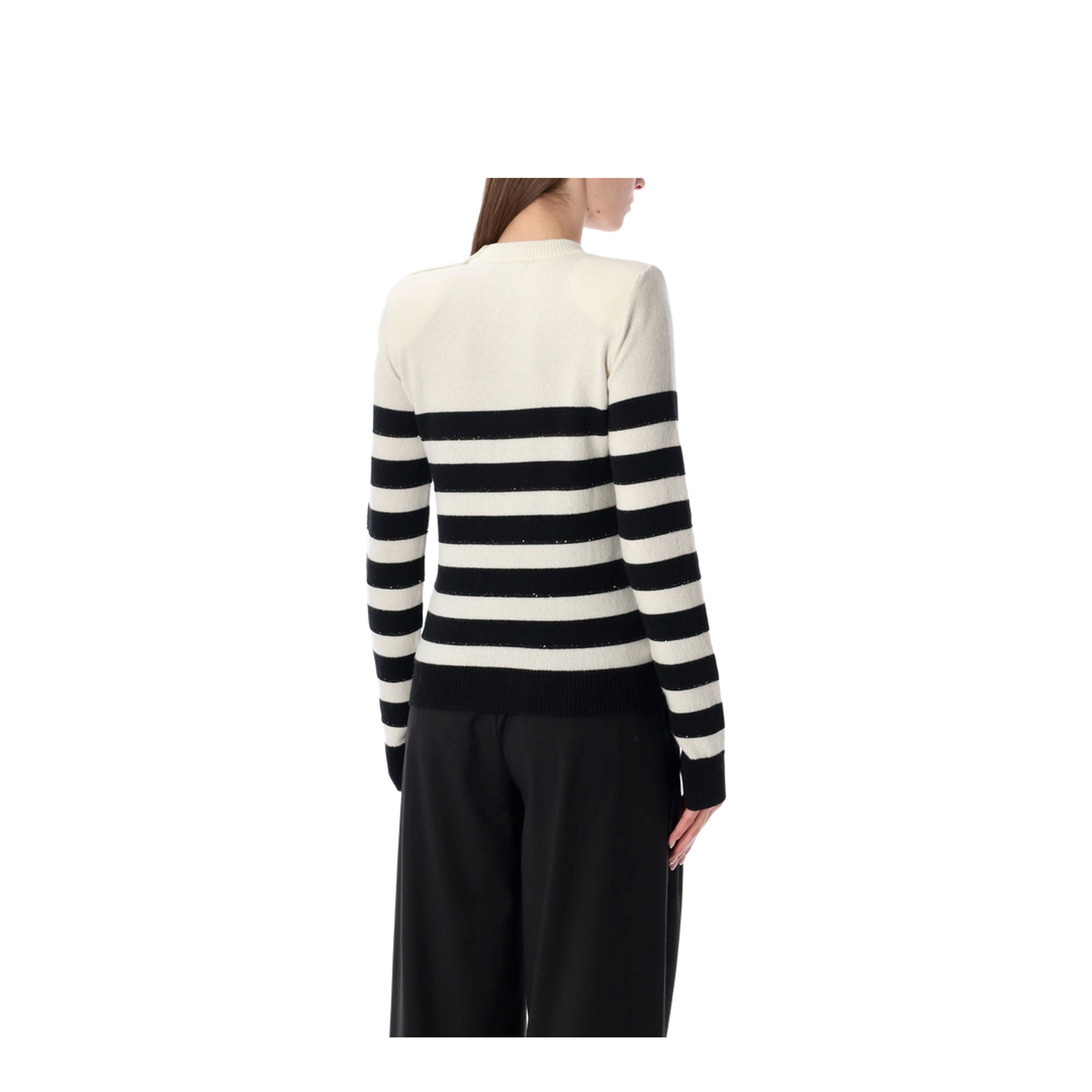 Striped Buttoned Knit