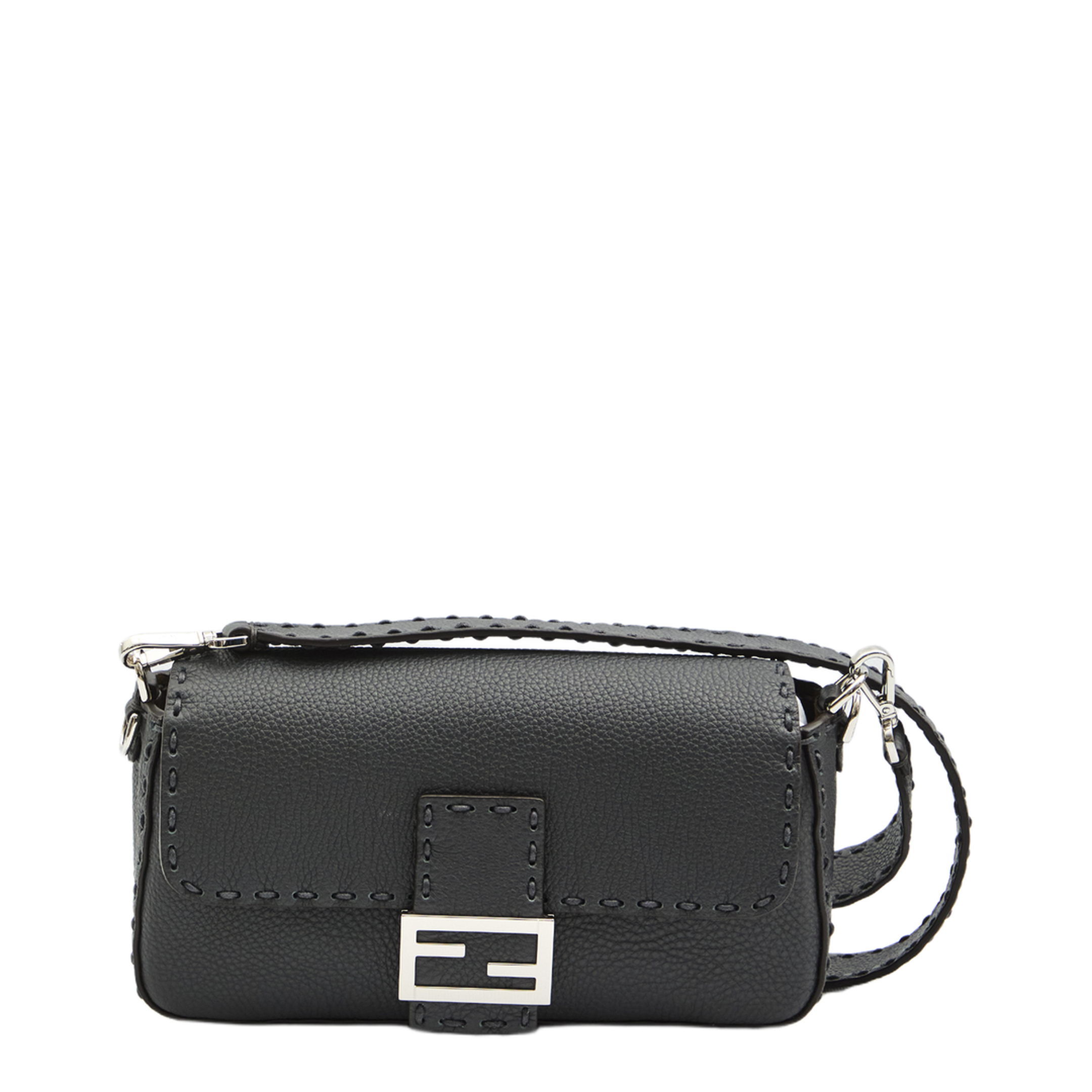 Baguette Bag in Gray Selleria Leather