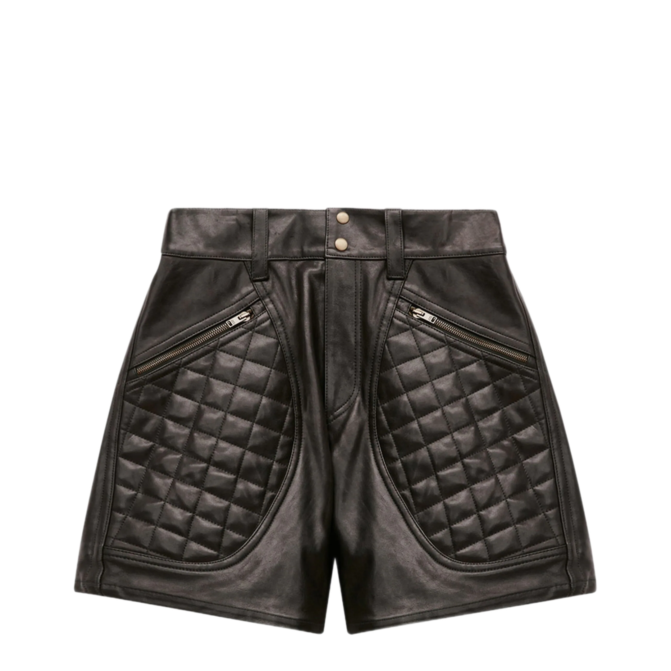 MAYFEYR - Isabel Marant - Candice Leather Shorts - SH0172FBB3B02I01BK