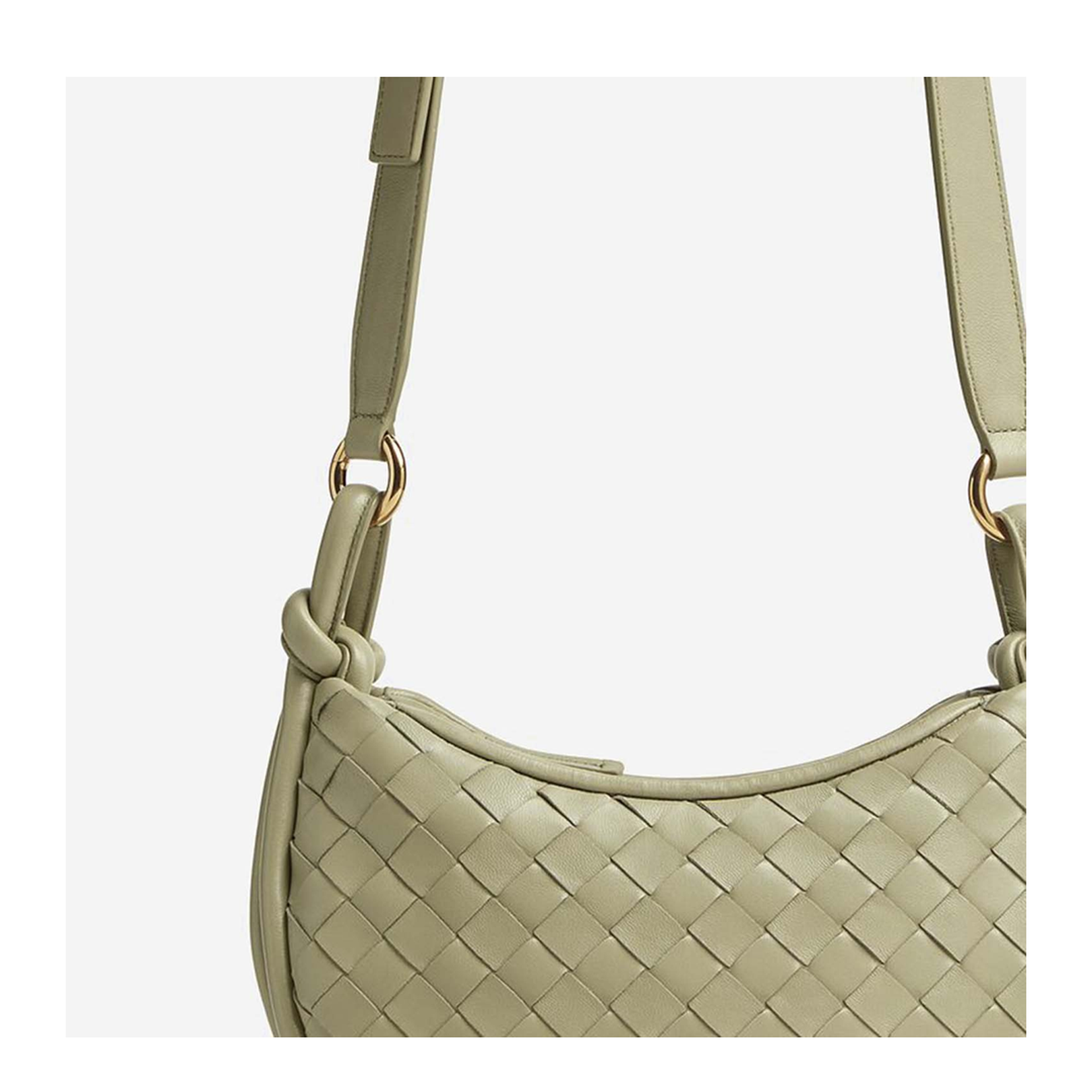 Gemeli Leather Crossbody Bags - Pastel Green
