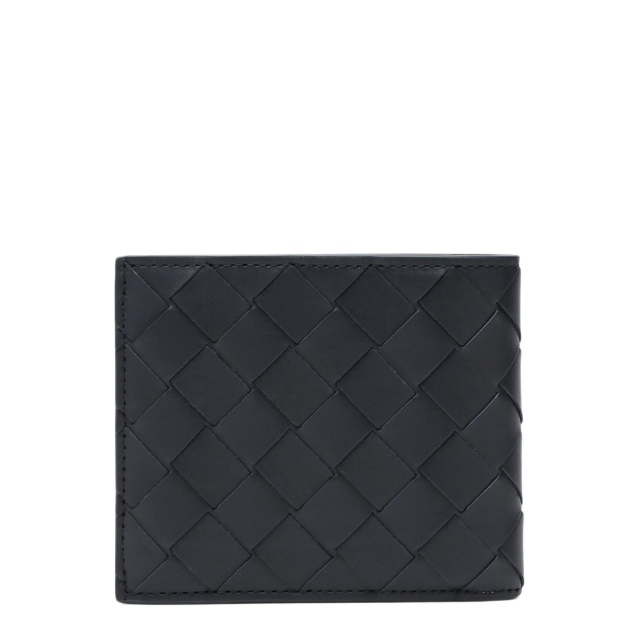 MAYFEYR - Bottega Veneta - Midnight/Basalt Bi-Fold Wallet In Intrecciato Leather - 749412VCPQ64364