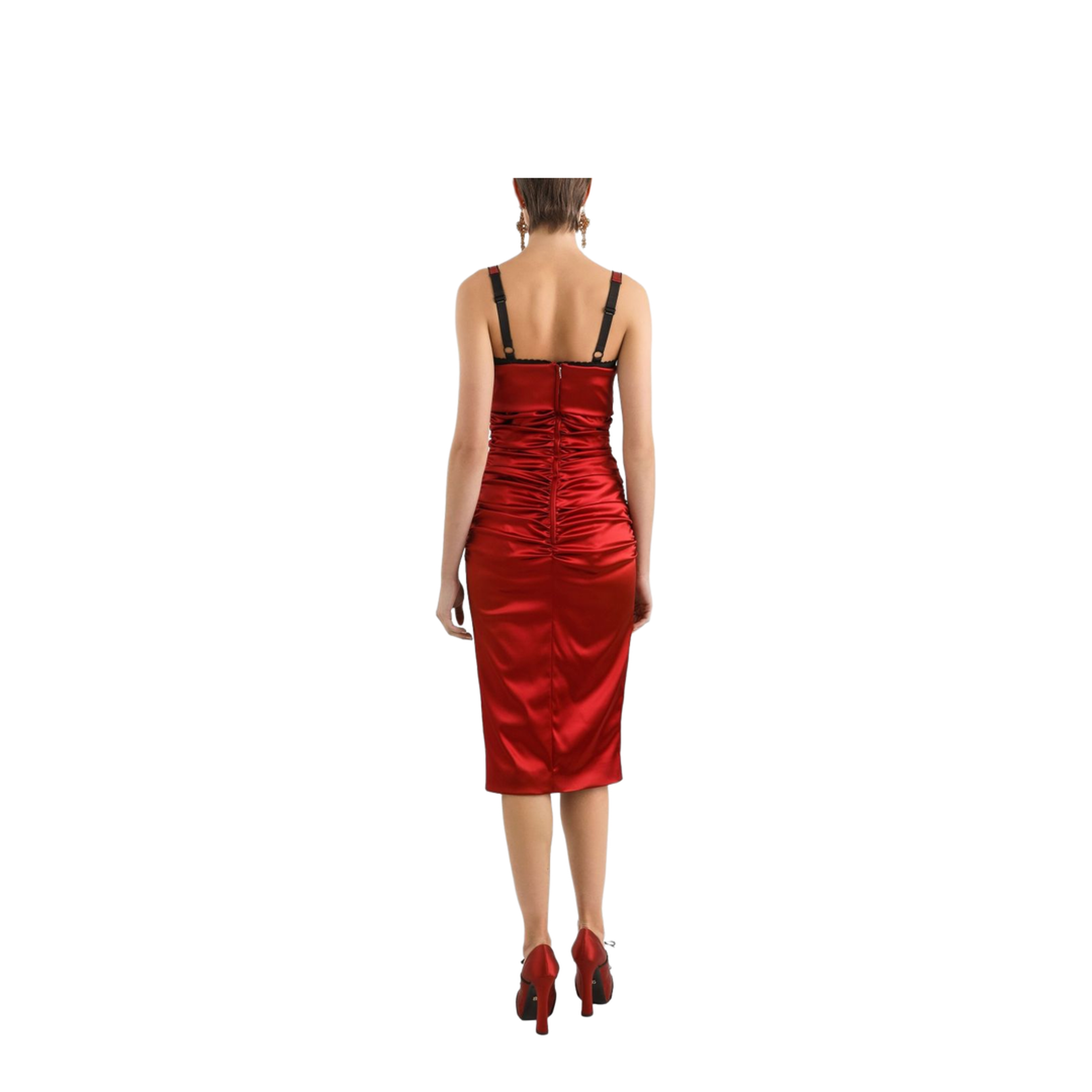 Longuette Dress with Cone Cups
