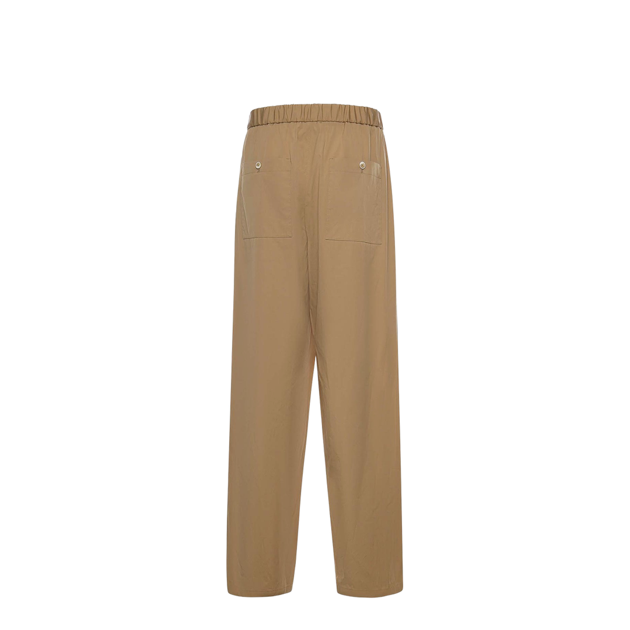 Poplin Cargo Trousers - Beige