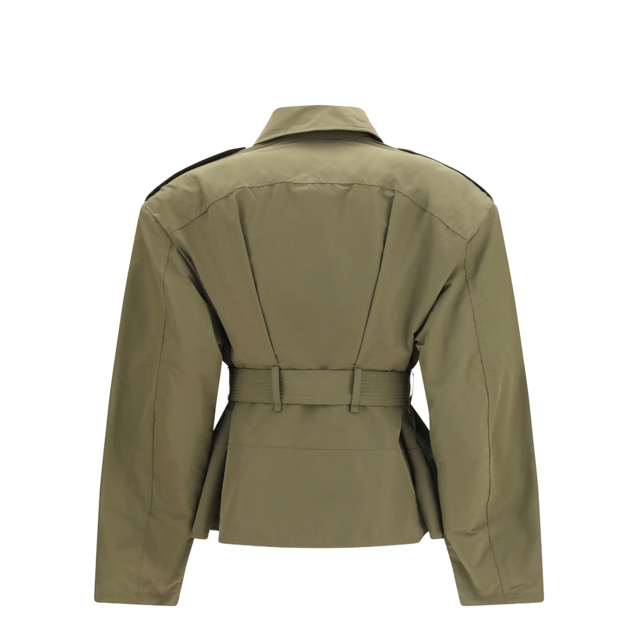 MAYFEYR - Alexander Mcqueen - Cropped Belted High-Neck Jacket - 875815QEAHY