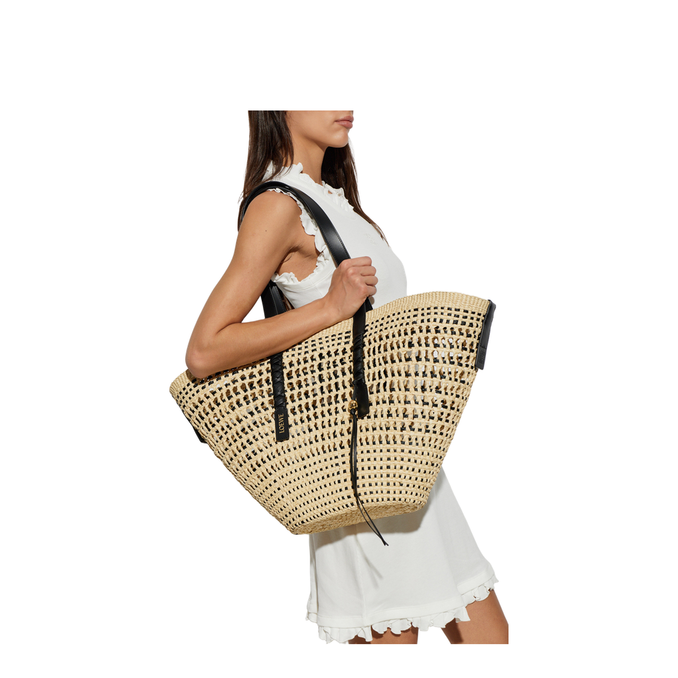 MAYFEYR - Loewe - Large Braid Bag - ASCPIBLX020NATURALBLACK