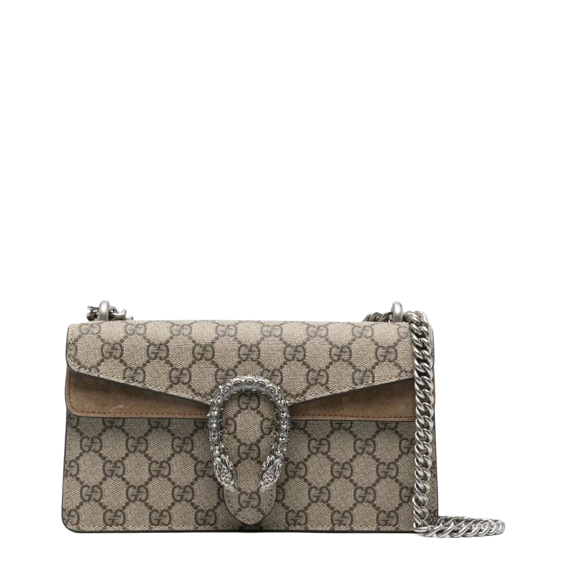 Dionysus Canvas Wallet On Chain - Beige