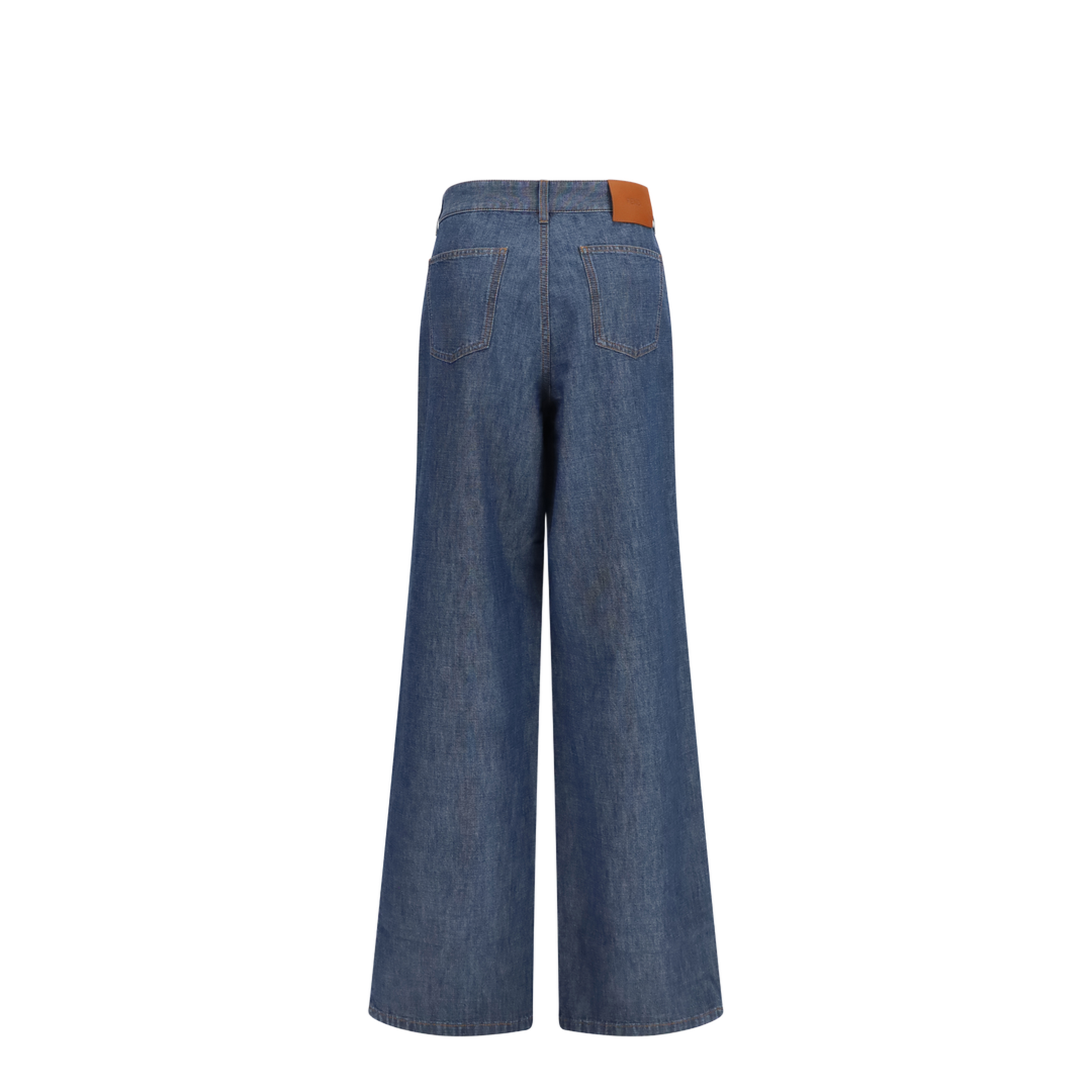 MAYFEYR - Fendi - Wide-Leg Chambray Jeans - FLP863AW8H