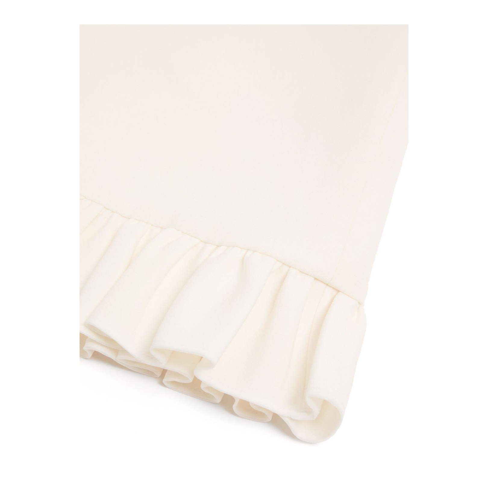 Ivory Short Puff Sleeve Dress