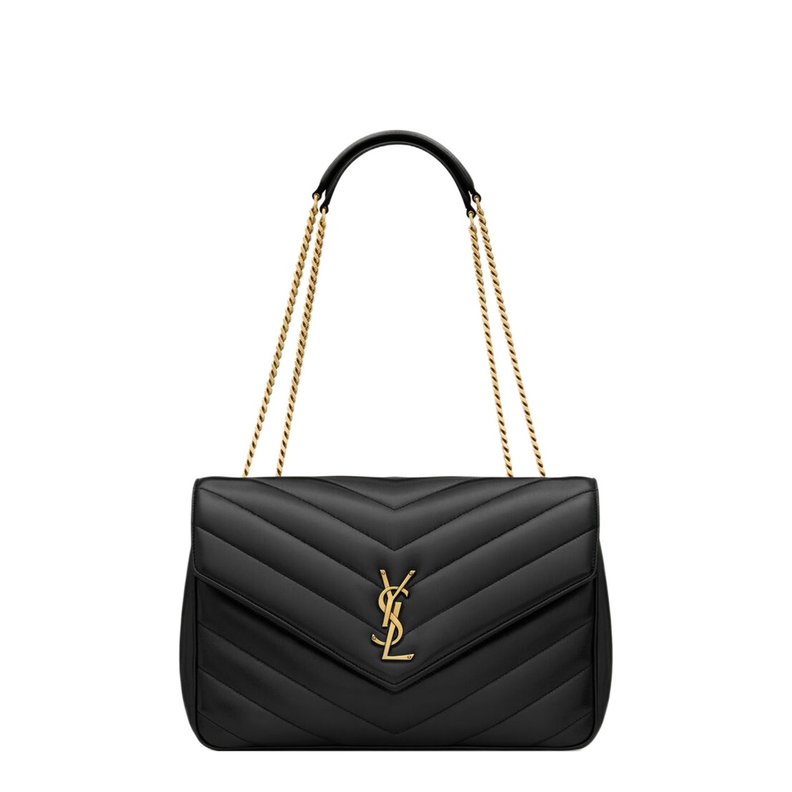 LOULOU Large in Matelassé Lambskin