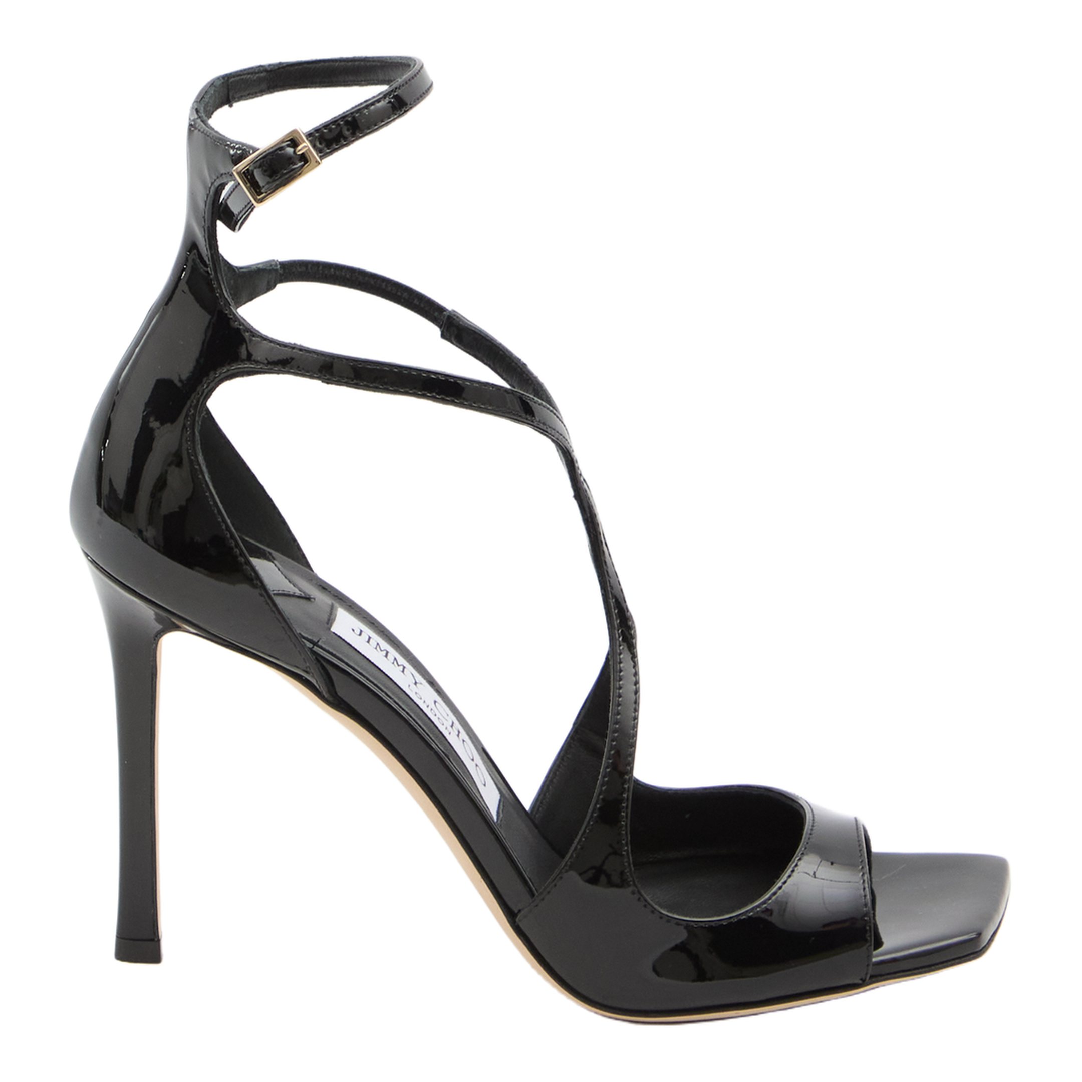 Black Patent Leather Sandals