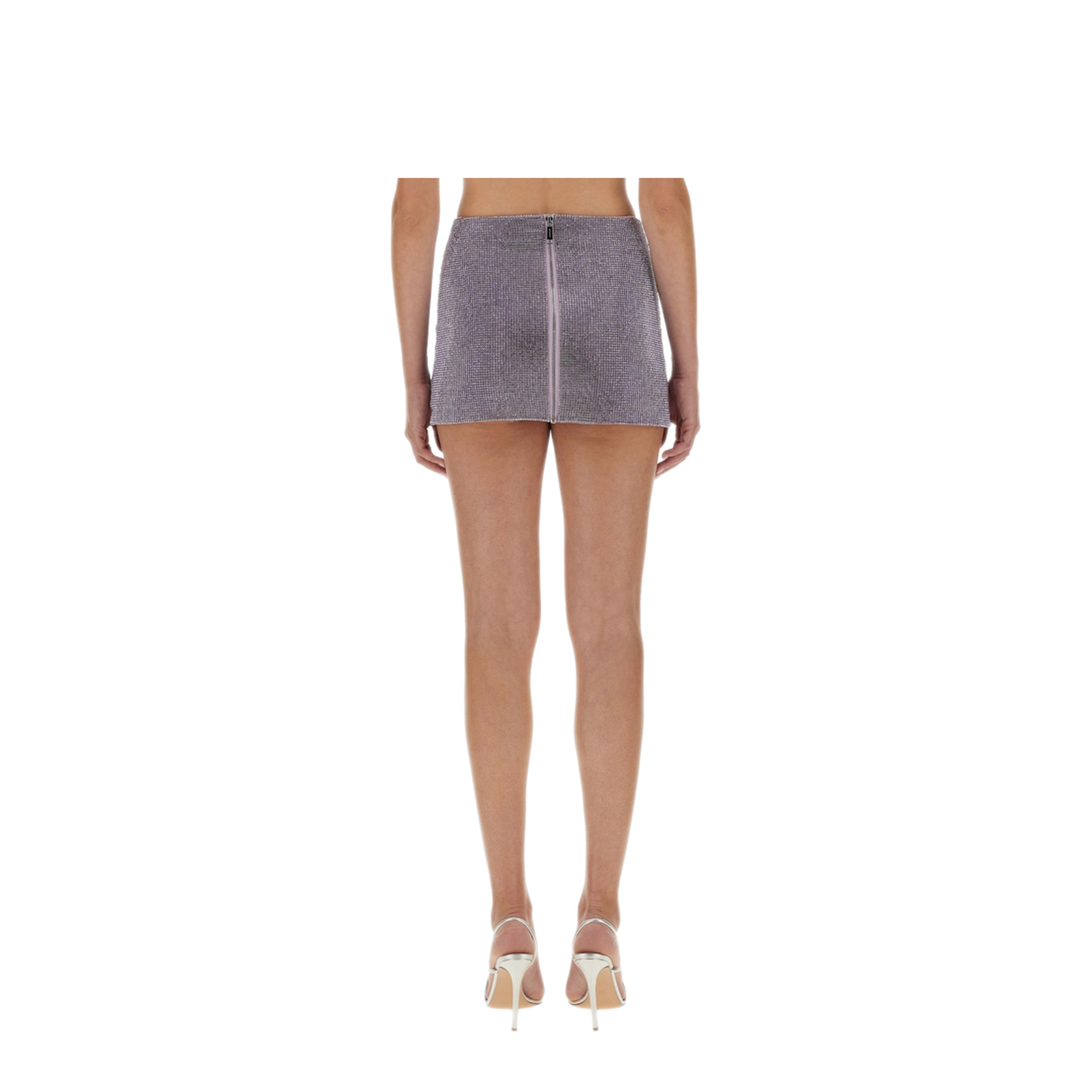 MAYFEYR - Self Portrait - Metal Mesh Skirt - PF25023SKLLILAC