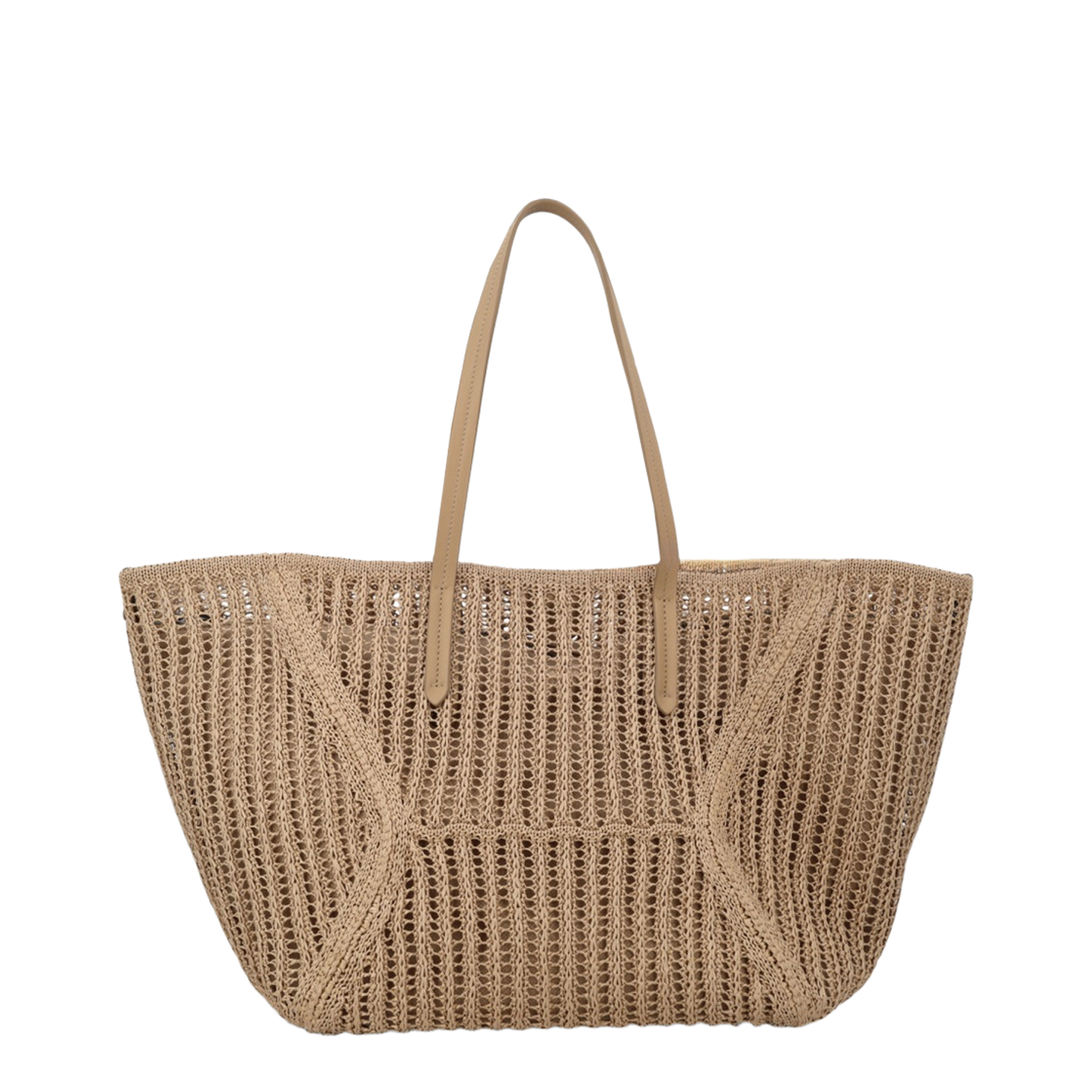 BC Duo Raffia Tote - Beige