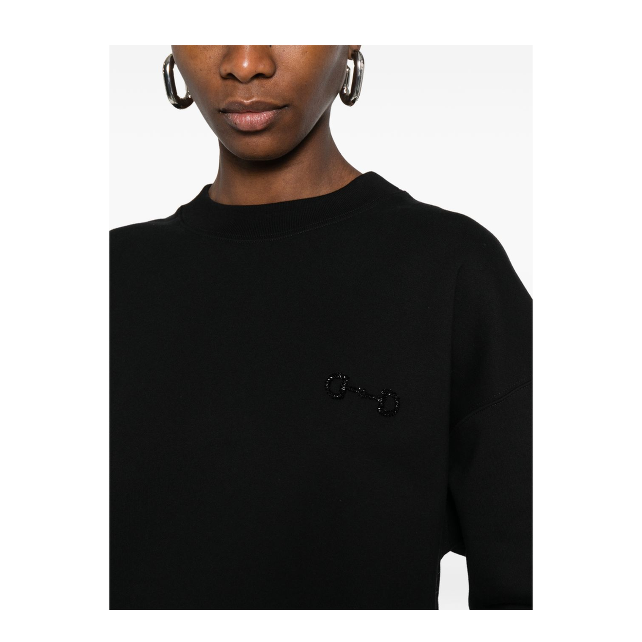 Long Sleeve Crew-Neck Boxy Sweater