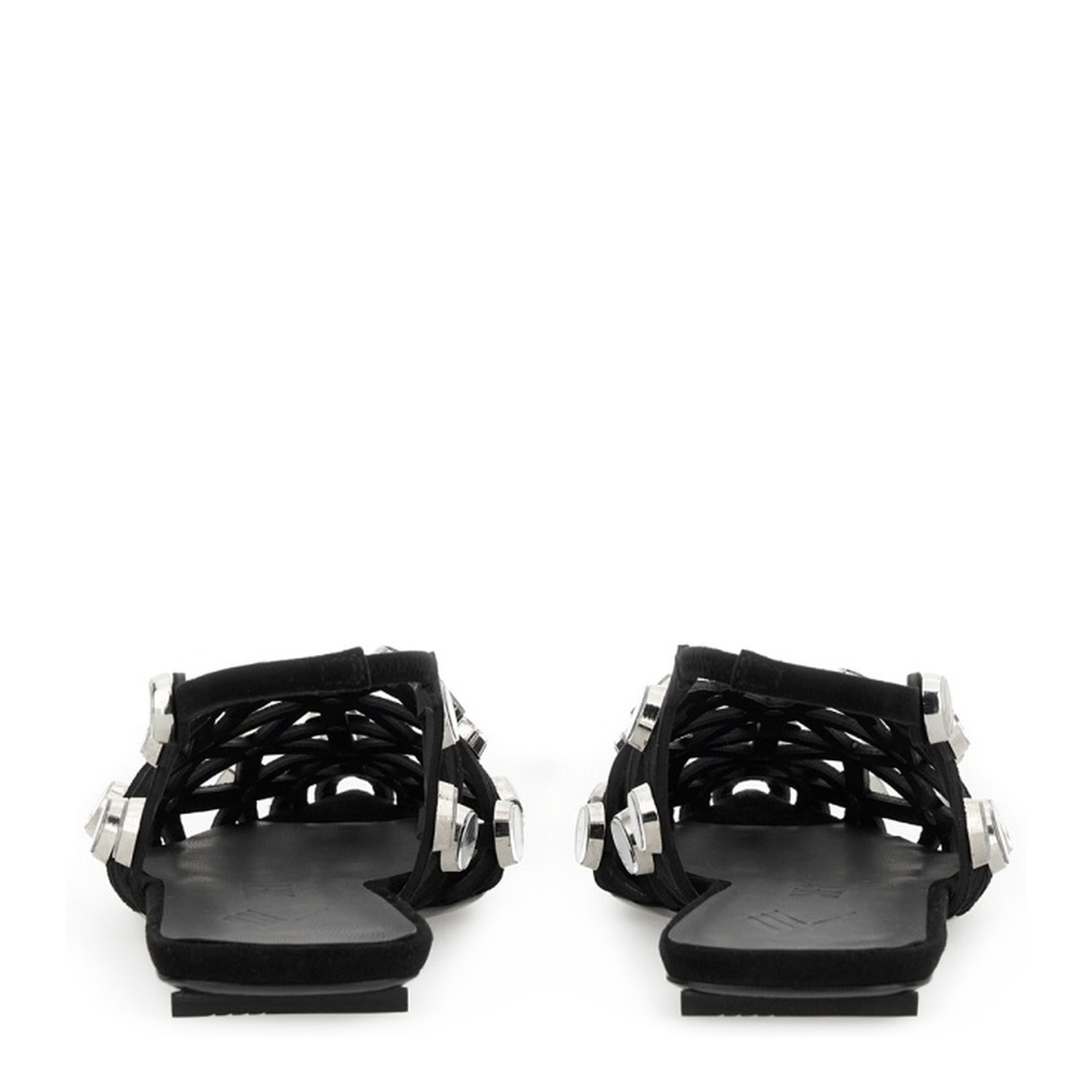 Black Grid Ballet Flats