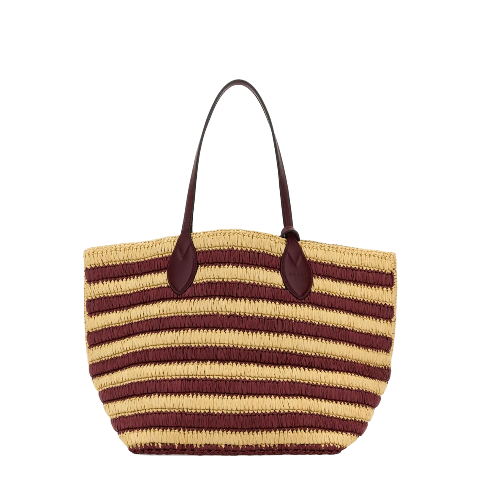 Woven Medium Canvas Tote Bags - Red