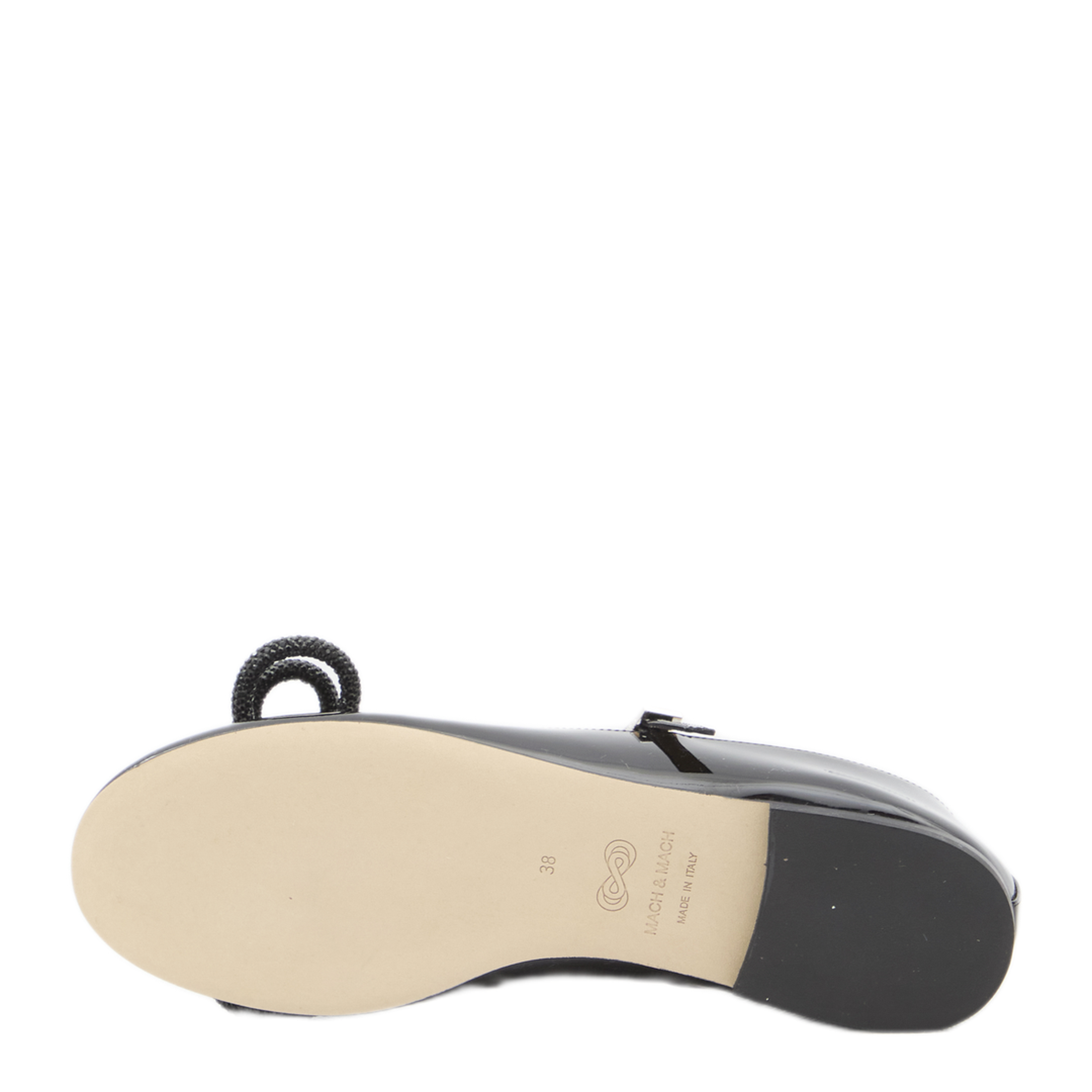 MAYFEYR - Mach & Mach - Double Bow Ballerinas - PF24-S0741-010PATBLK