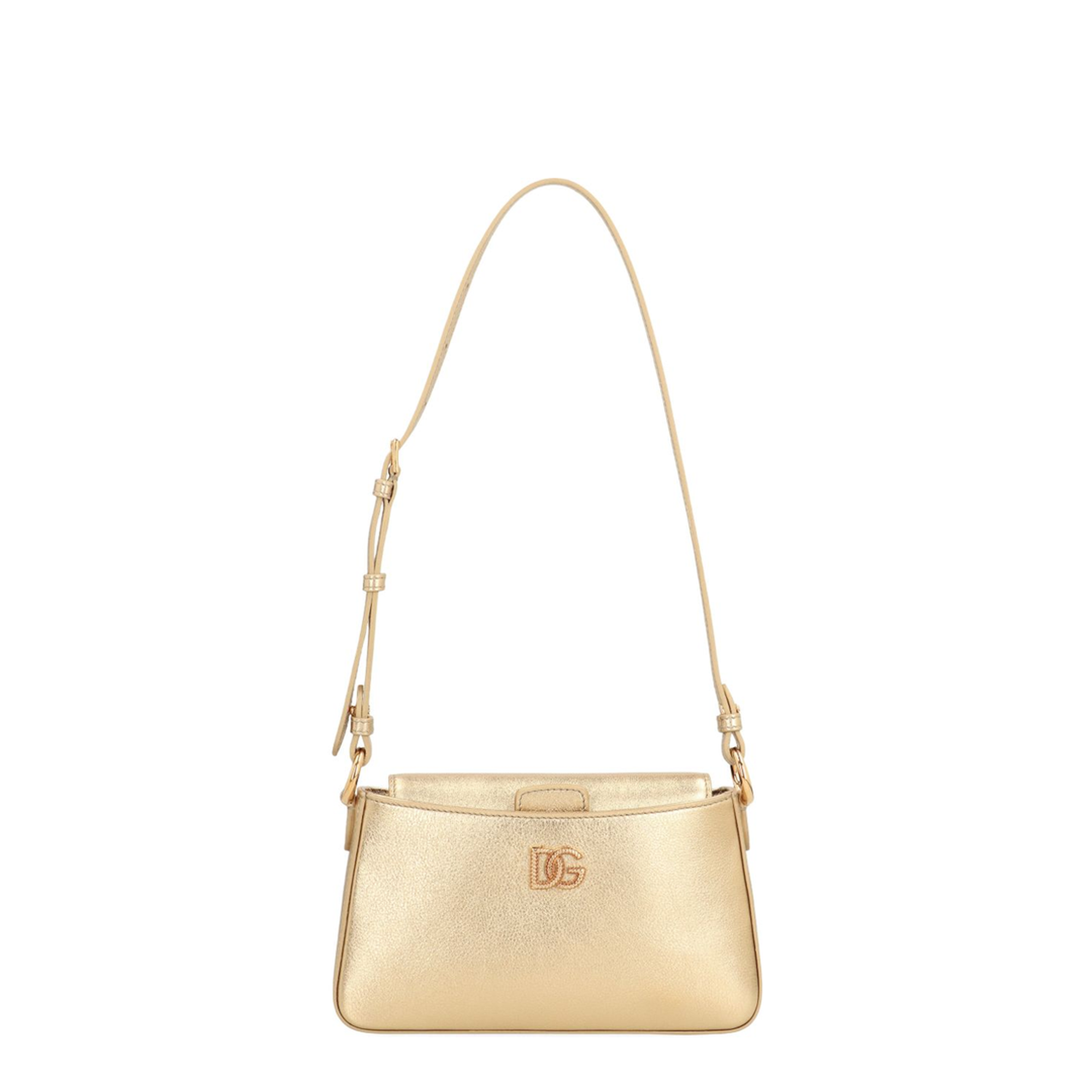 Laminated Calfskin Phone Bag - Gold