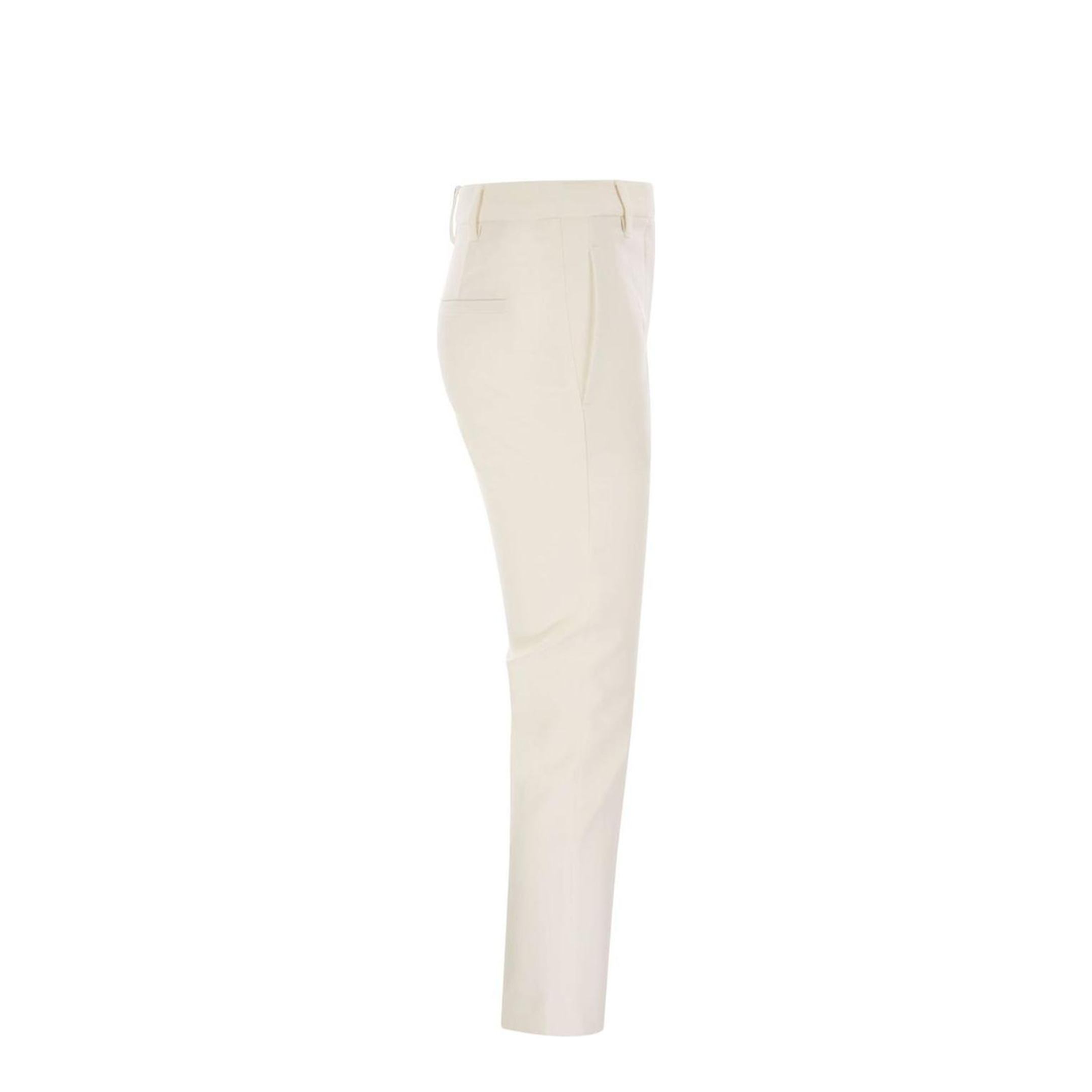 Cigarette Trousers Stretch Cotton