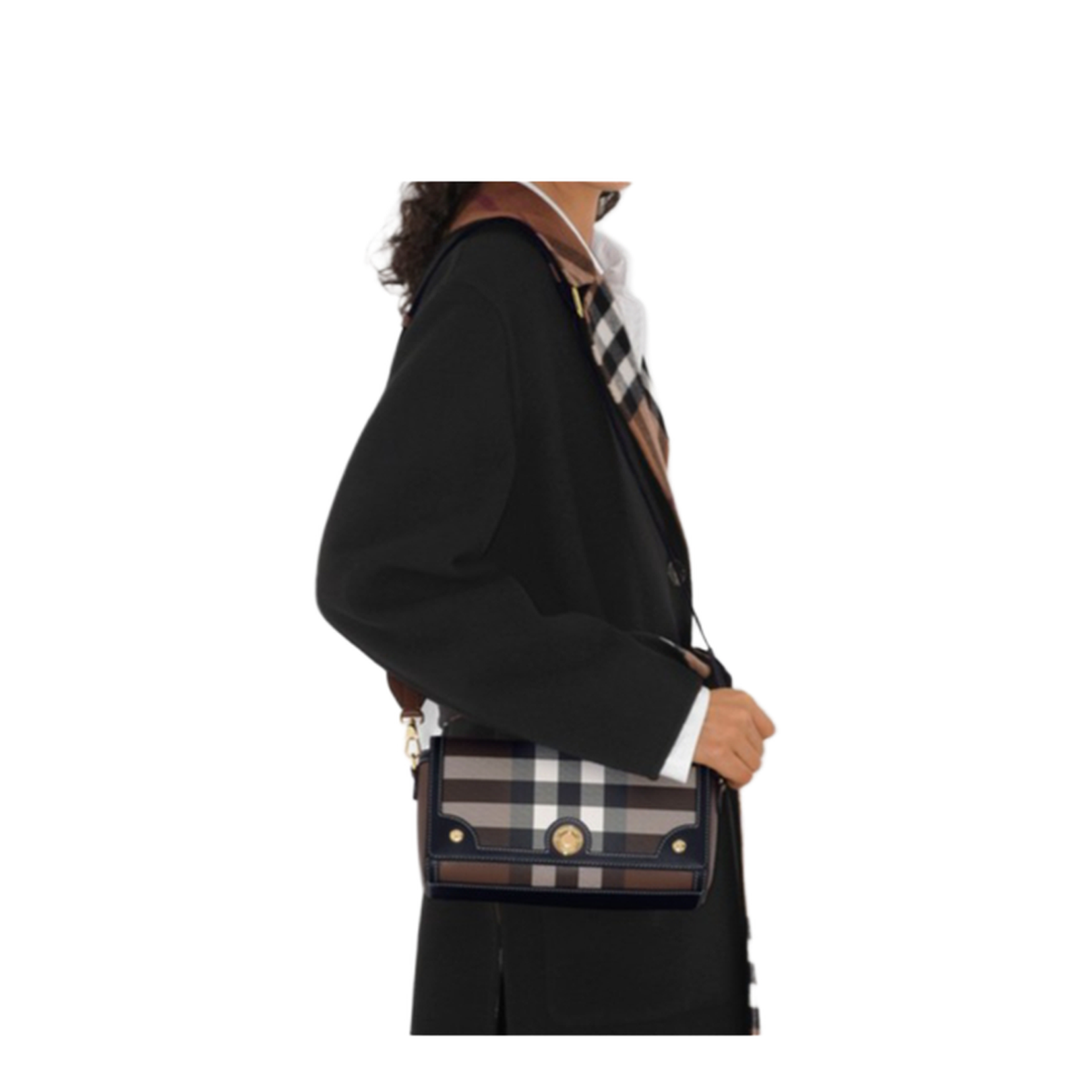 Top Handle Note Bag in Dark Birch Brown