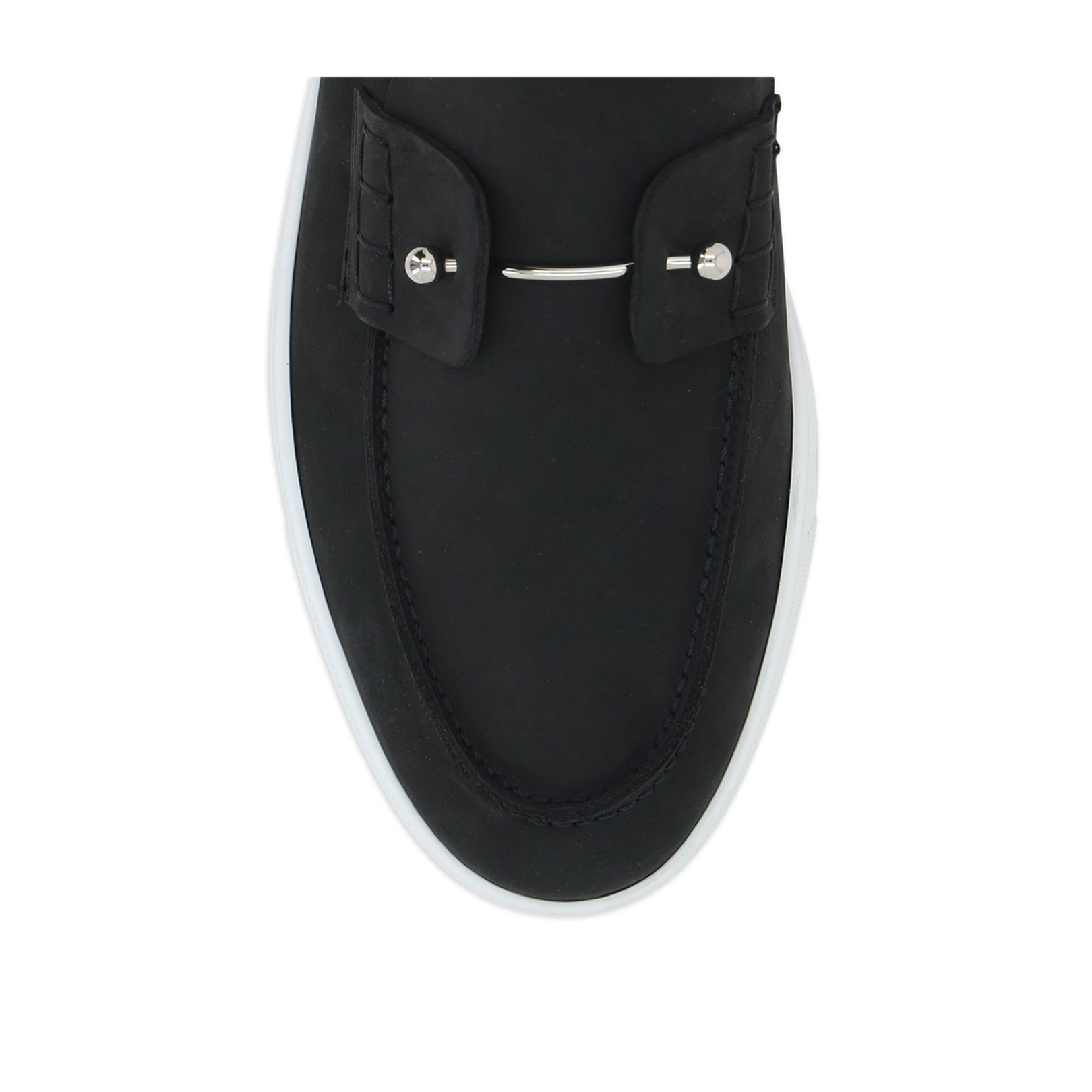 Slip-On Style Round Toe Flat Rubber Sole
