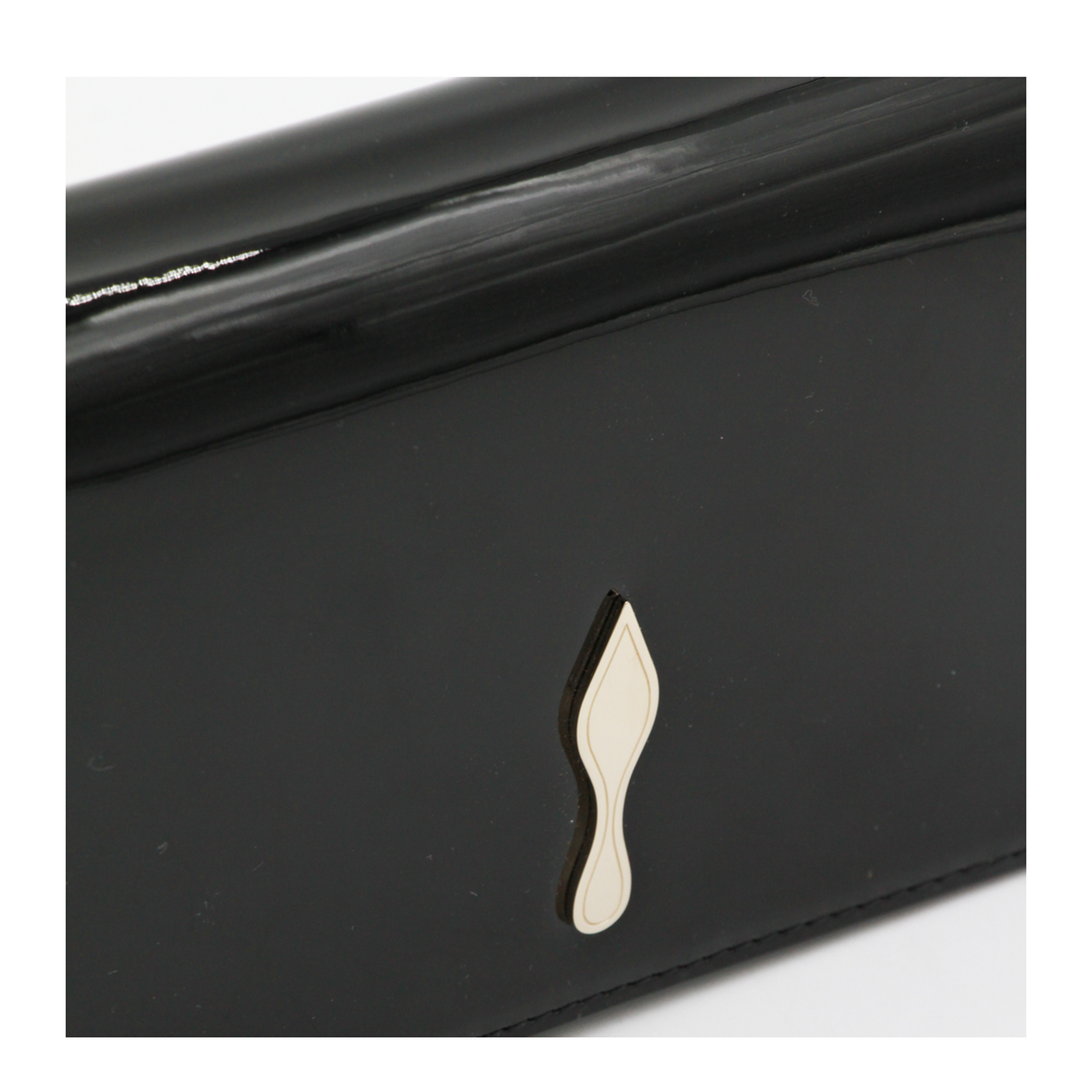 Bettina Clutch Patent Calf Leather Black