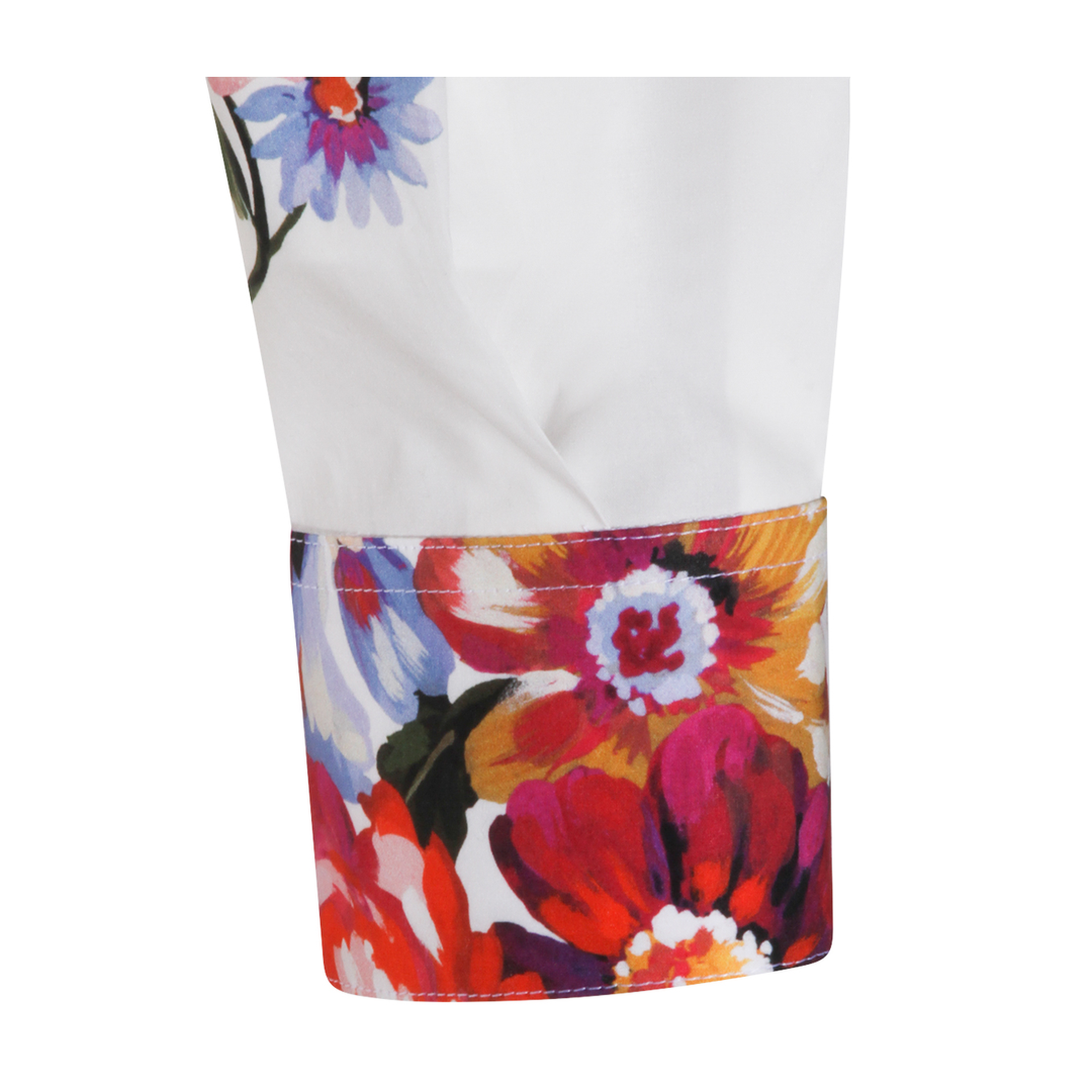 Floral Print Crop Shirt