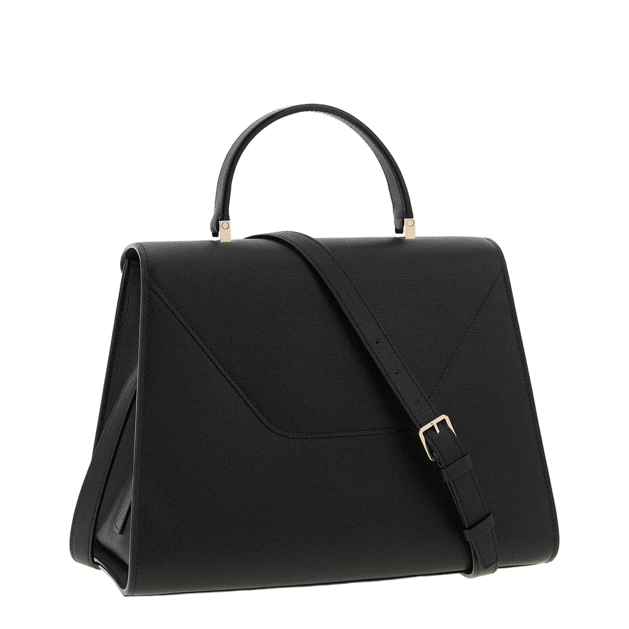 Iside Large Millepunte Calf Leather Handbag - Black