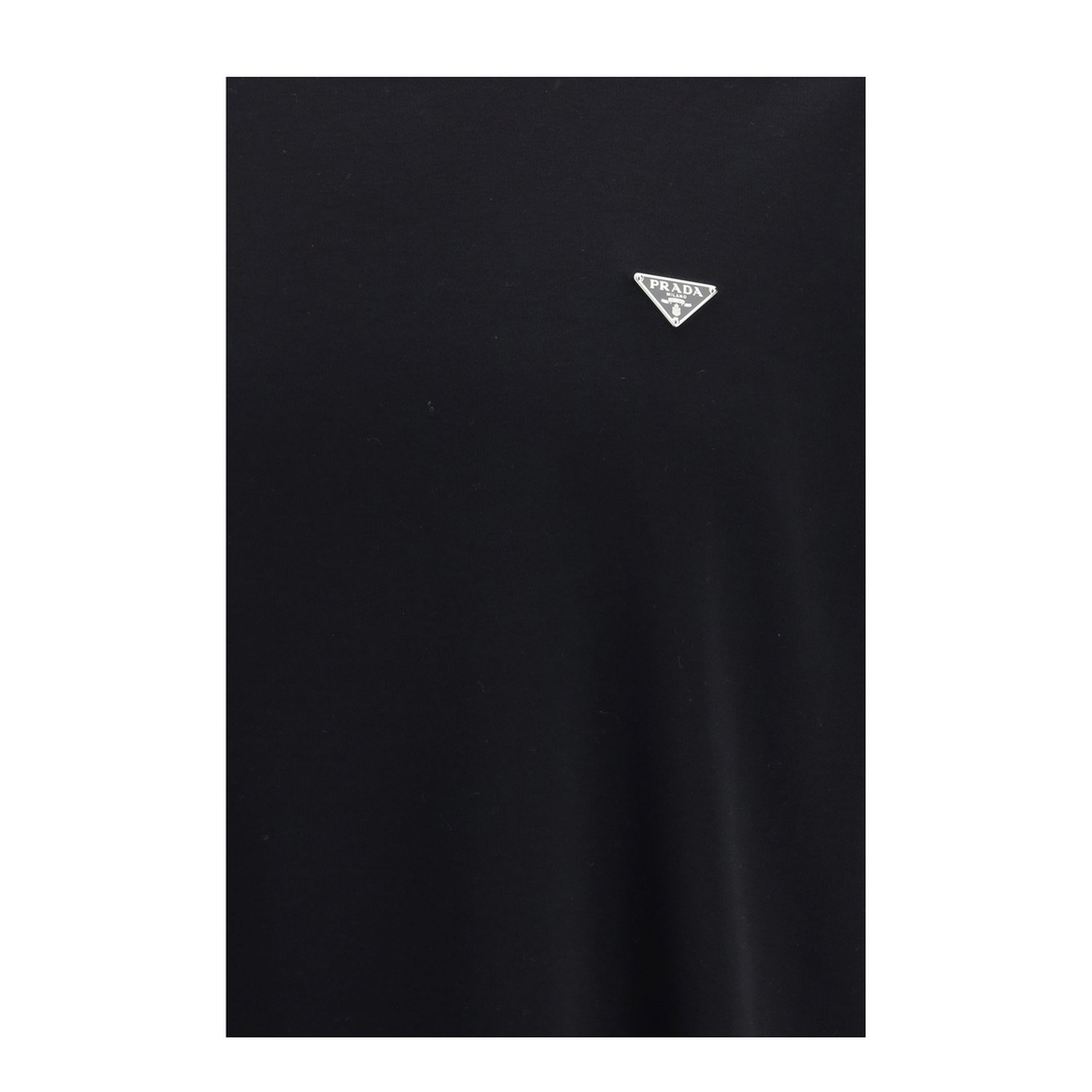 MAYFEYR - Prada - Cotton T-Shirt With Triangle Logo - UJN954SOOO240