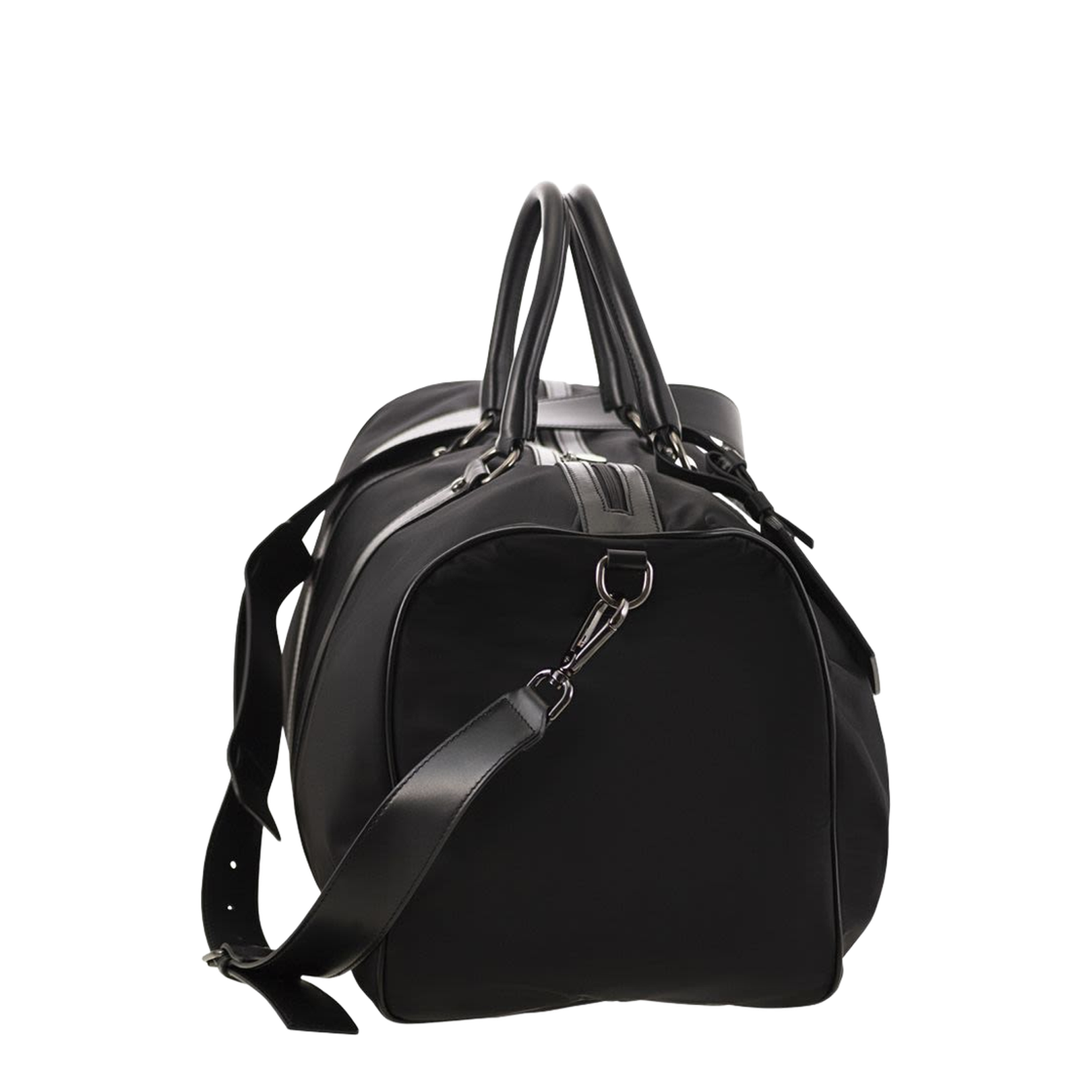 Duffel Bag With Leather Inserts