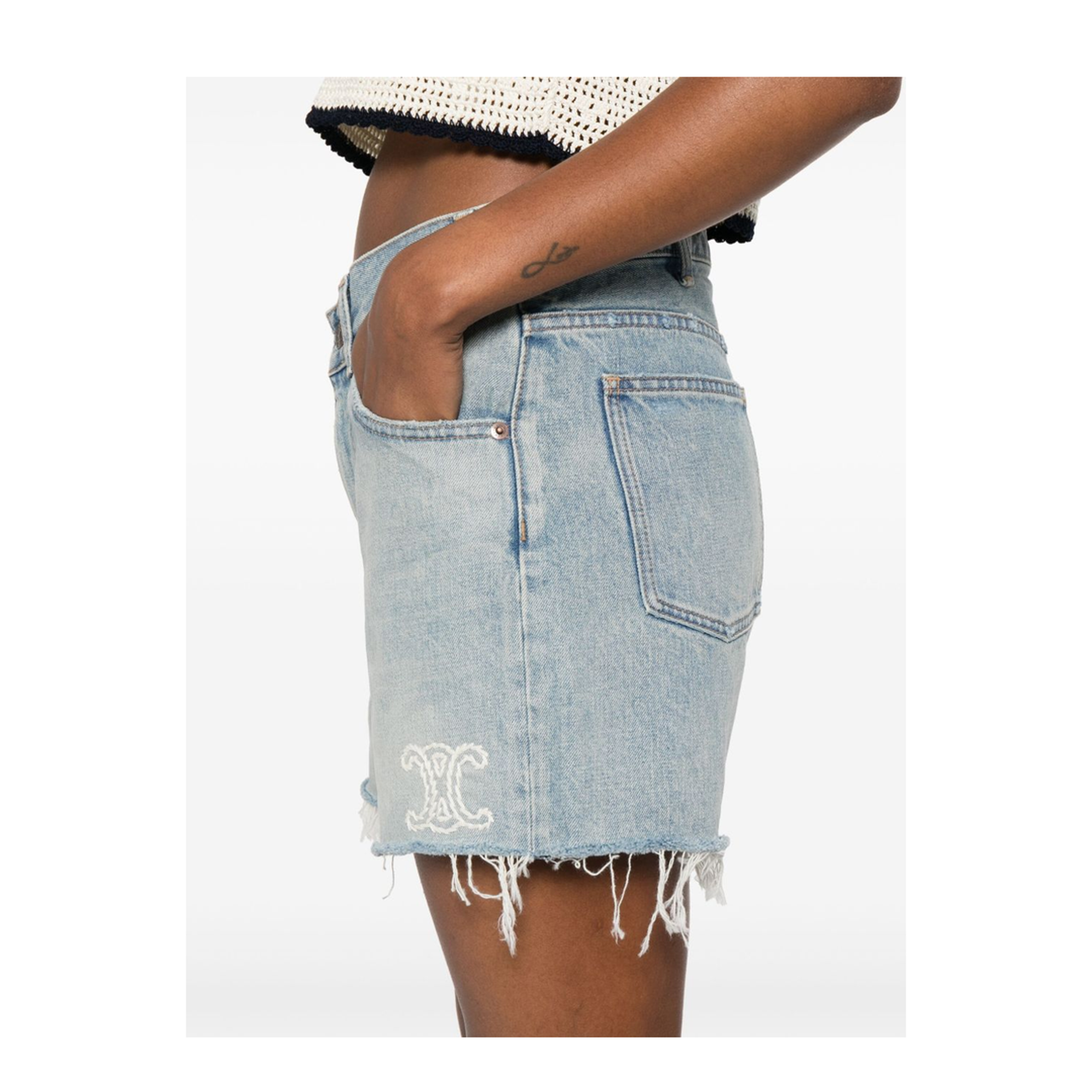 Shorts with Logo Embroidery