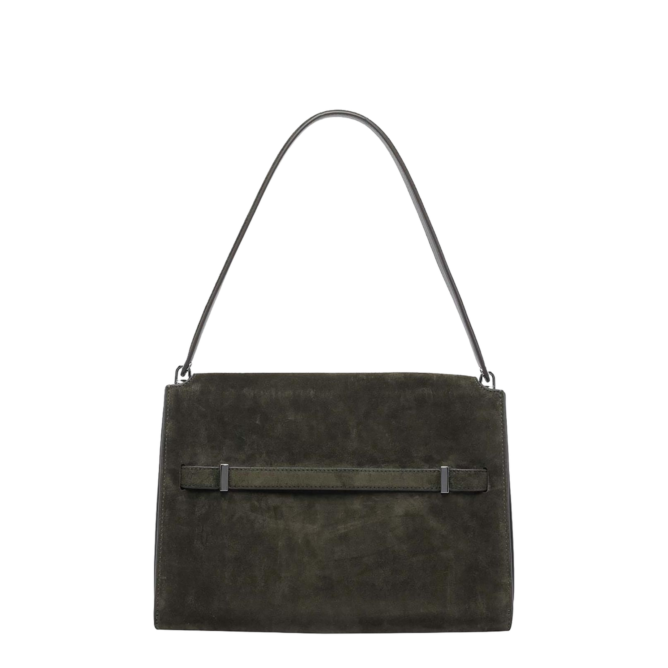 Shoulder Bag Leather Black