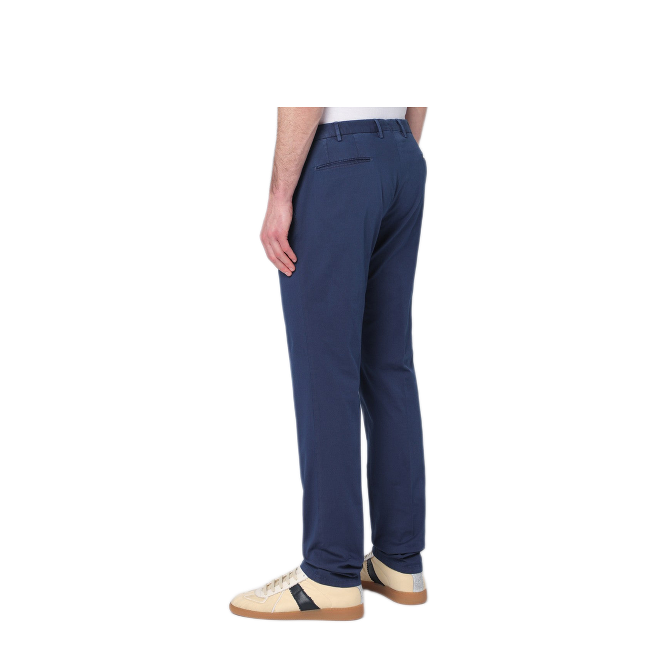 MAYFEYR - Santaniello - Blue Cotton Trousers - 504TDSE377278