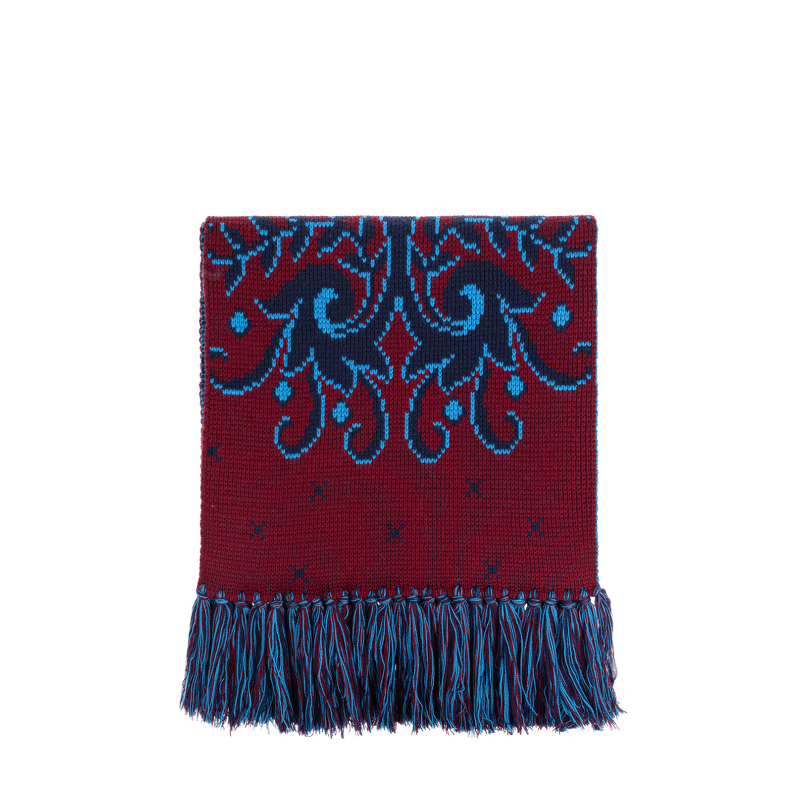 Jacquard Scarf With Fringes