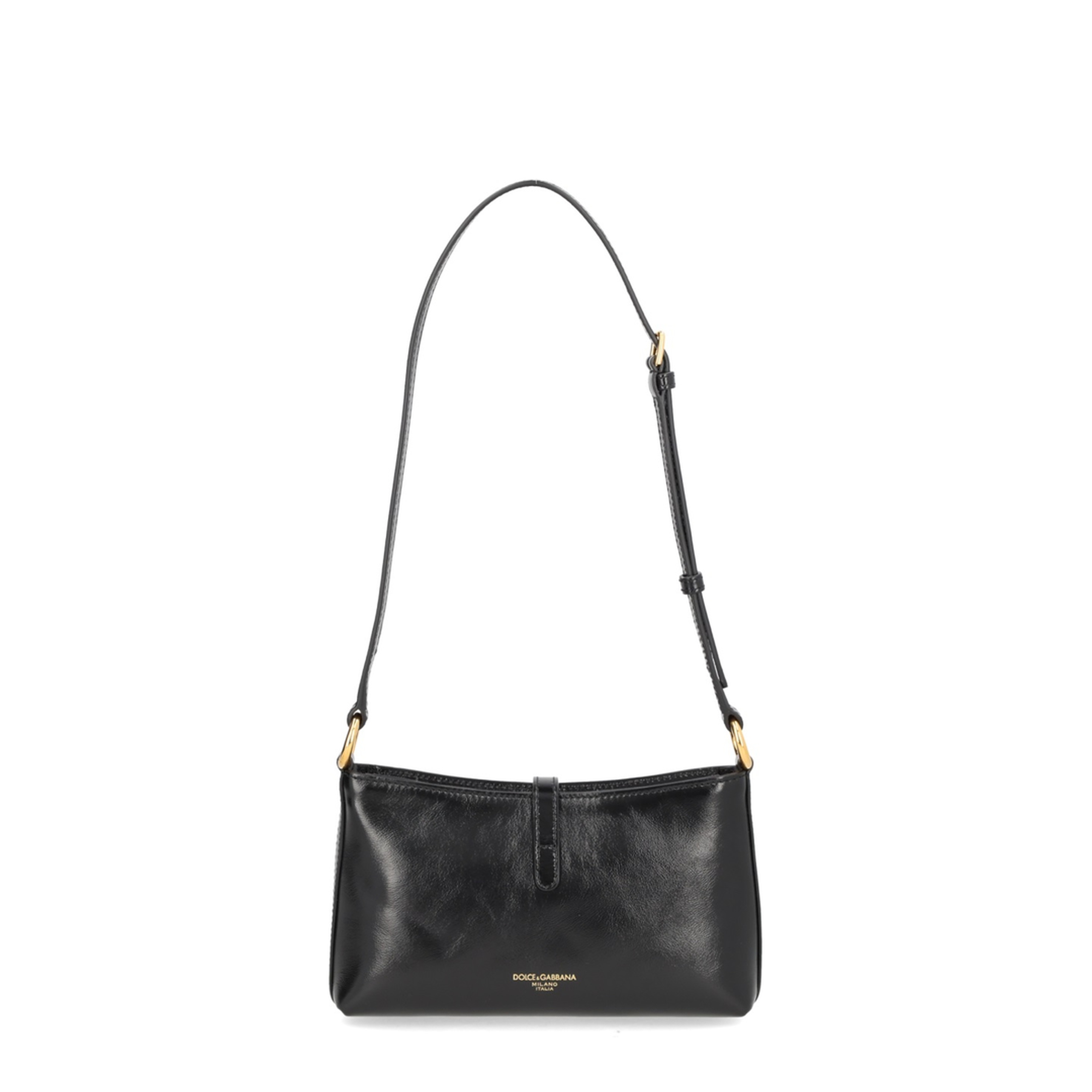 Black Lock Shoulder Bag