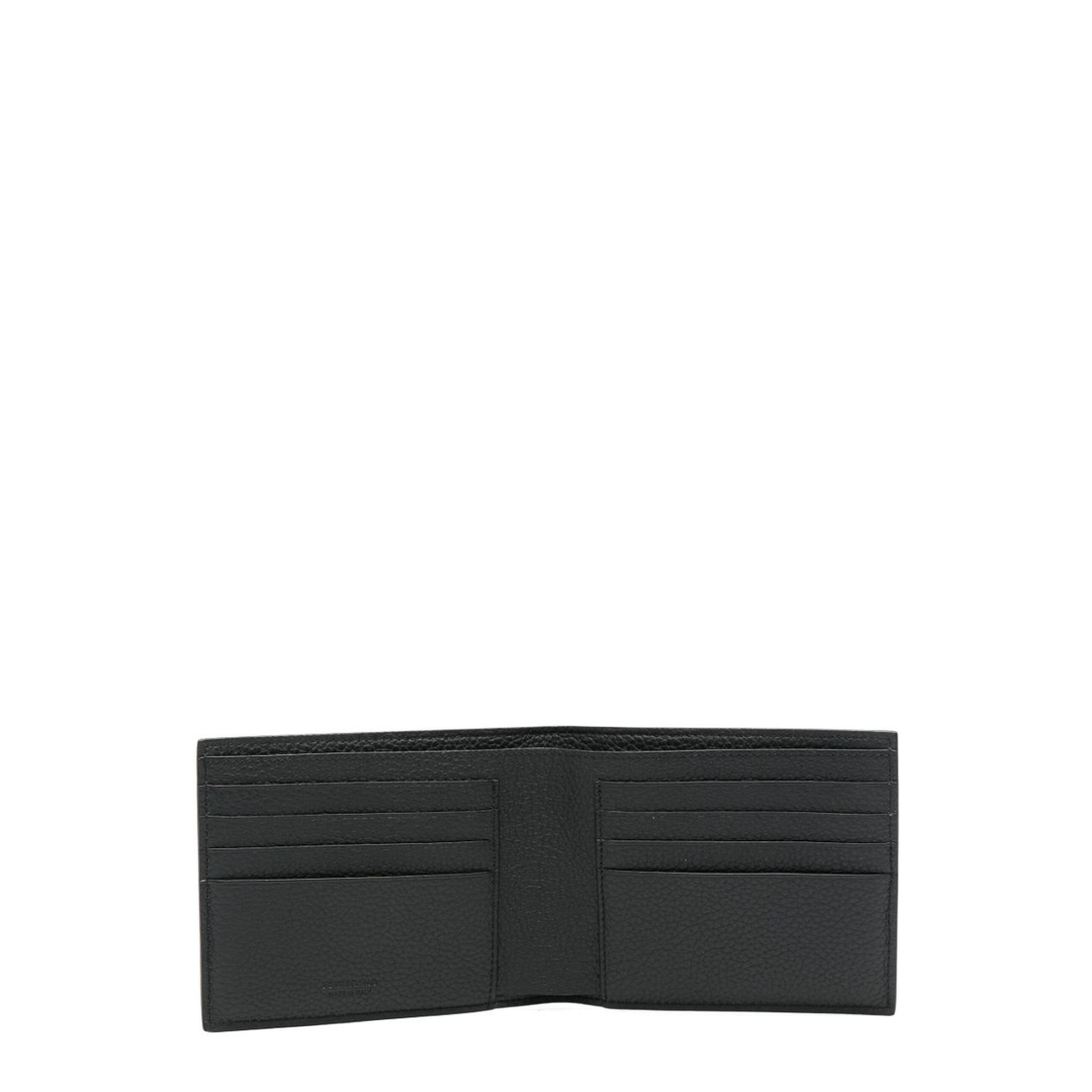 Monogram Calf Leather Wallet - Grey and Black