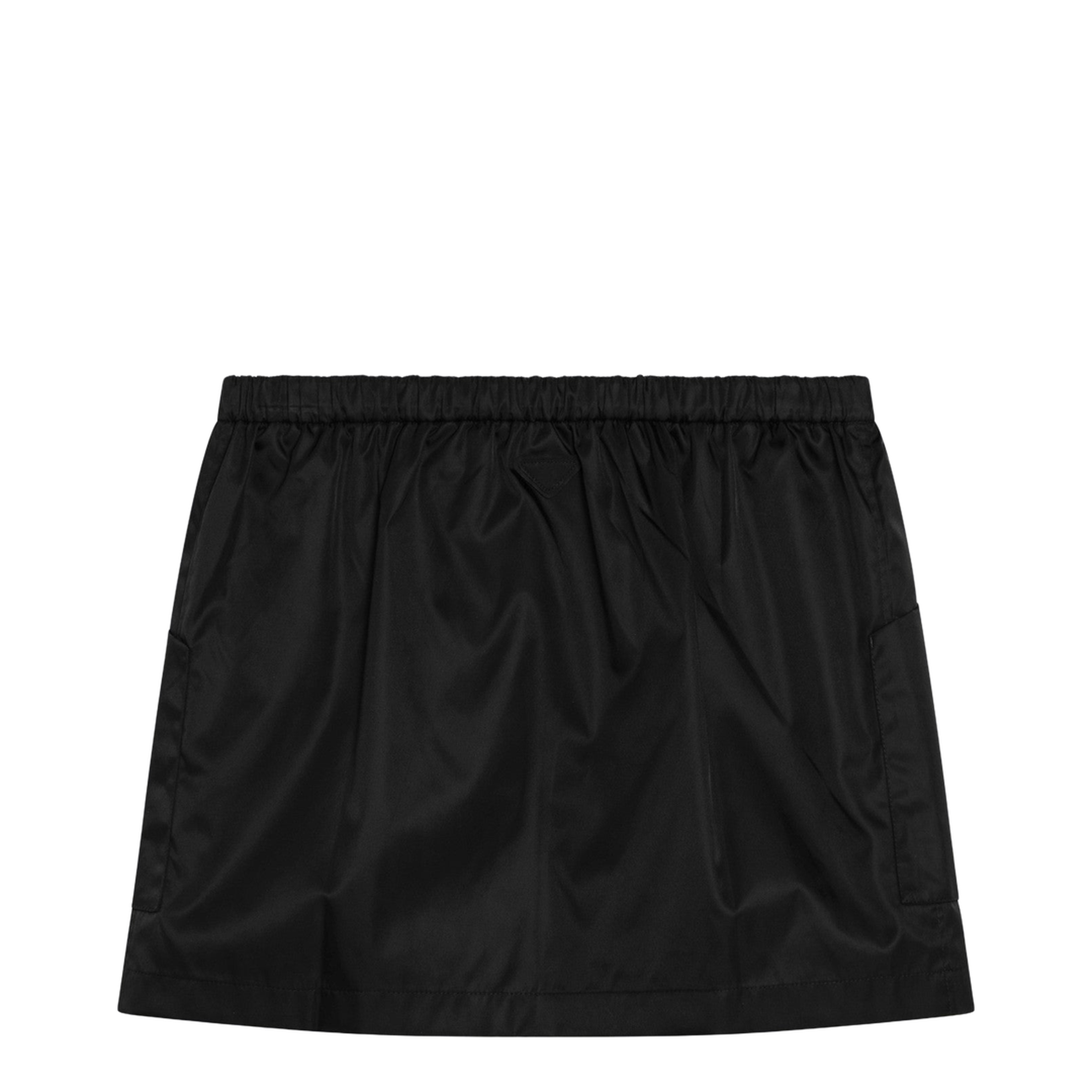 Black Re-Nylon Mini Skirt